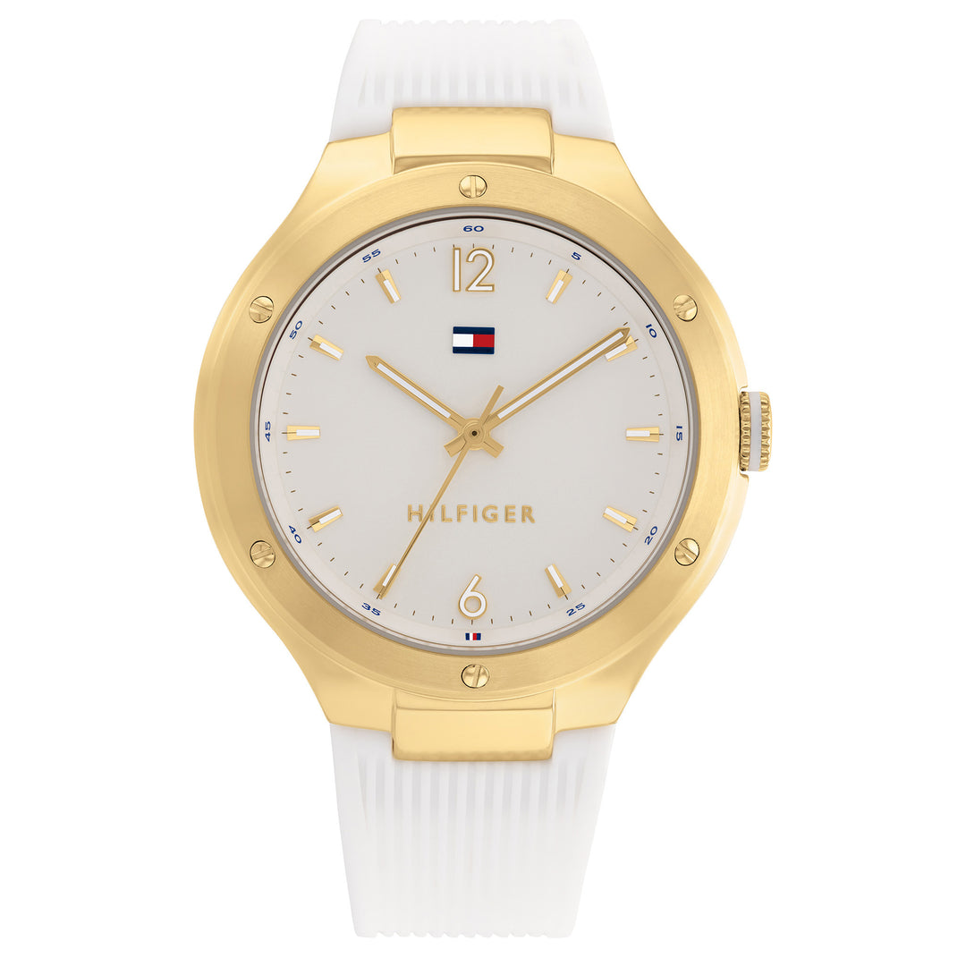 Tommy Hilfiger White Silicone Band Women's Watch - 1782473