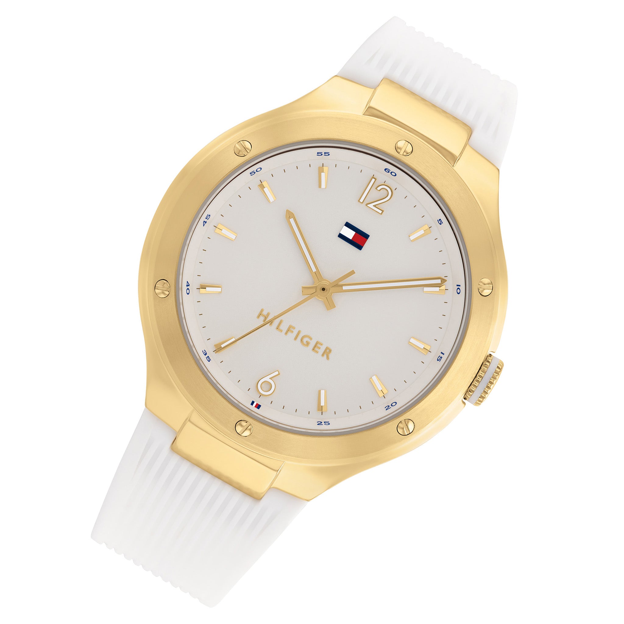 Tommy Hilfiger White Silicone Band Women's Watch - 1782473