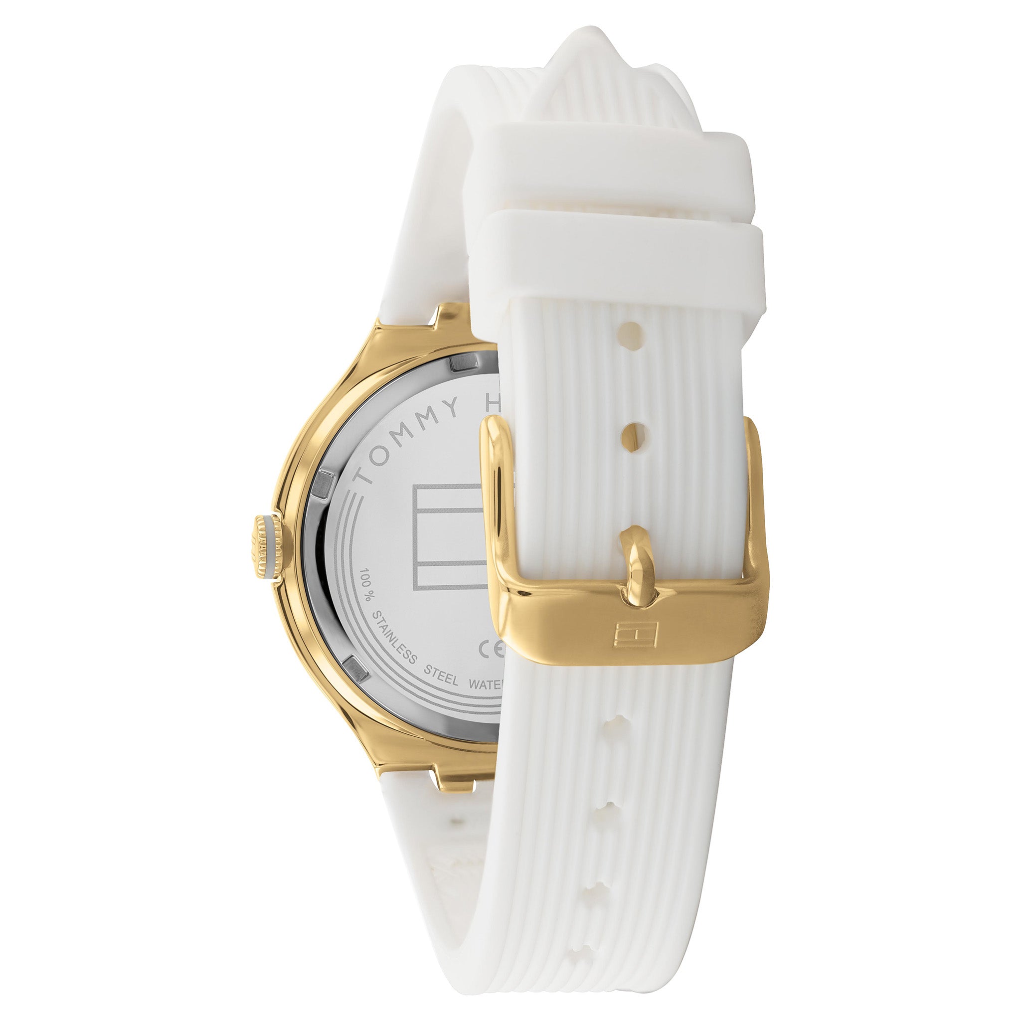 Tommy Hilfiger White Silicone Band Women's Watch - 1782473