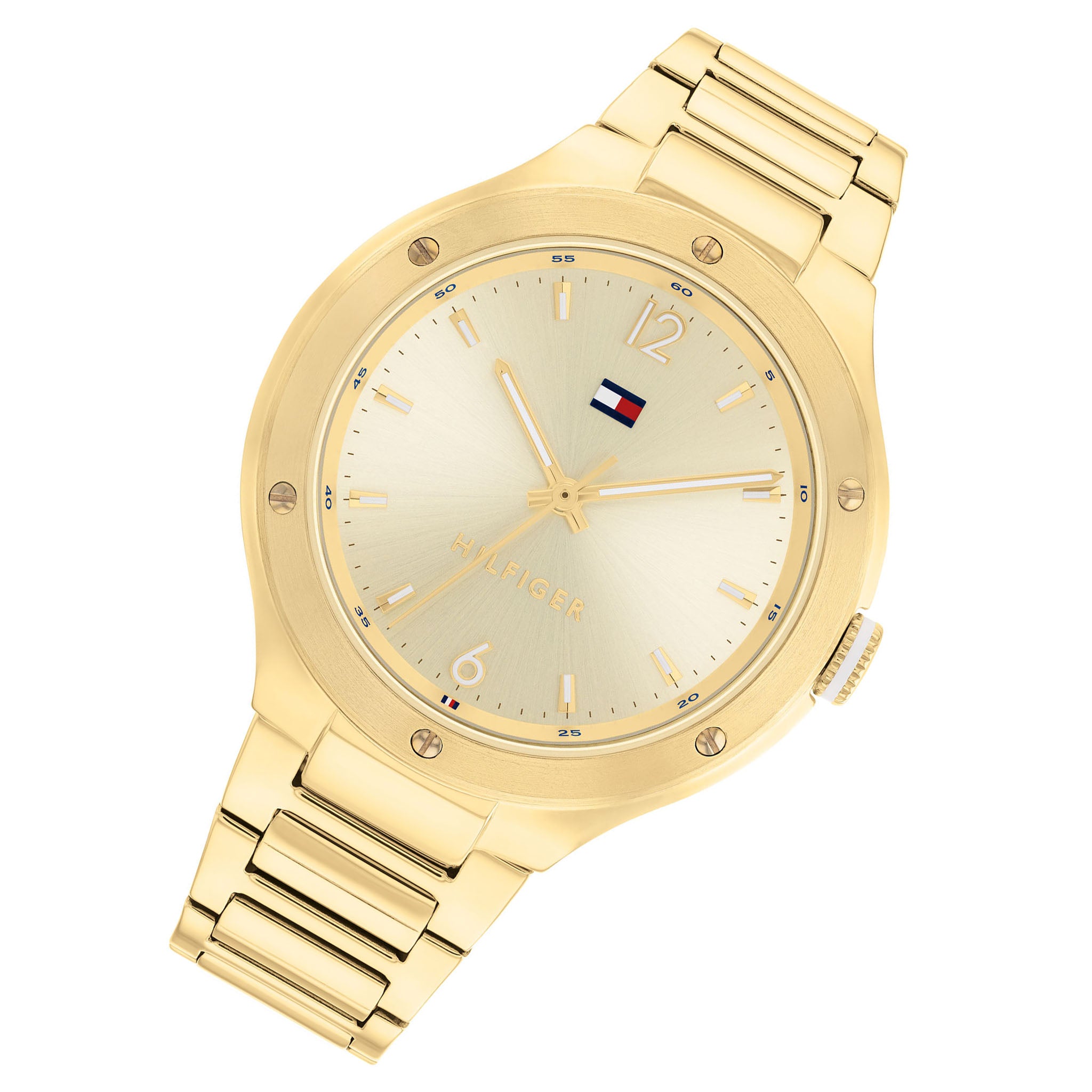Tommy Hilfiger Gold Steel Light Champagne Dial Women's Watch - 1782477