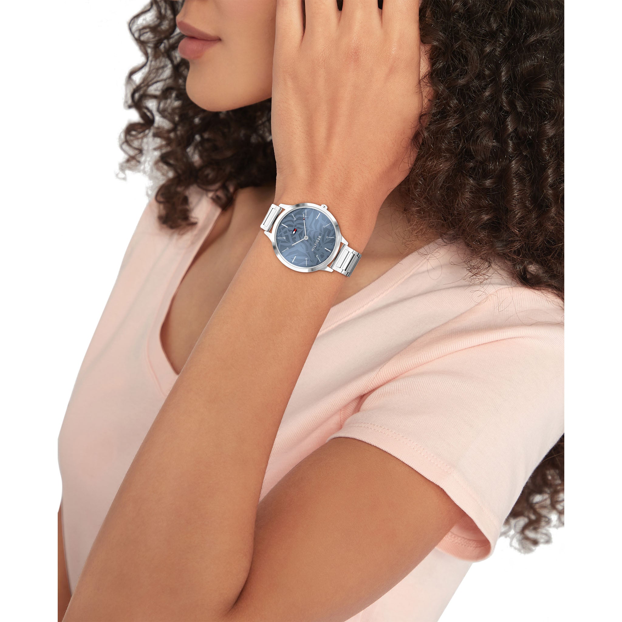 Tommy Hilfiger Stainless Steel Blue Dial Women's Watch - 1782496