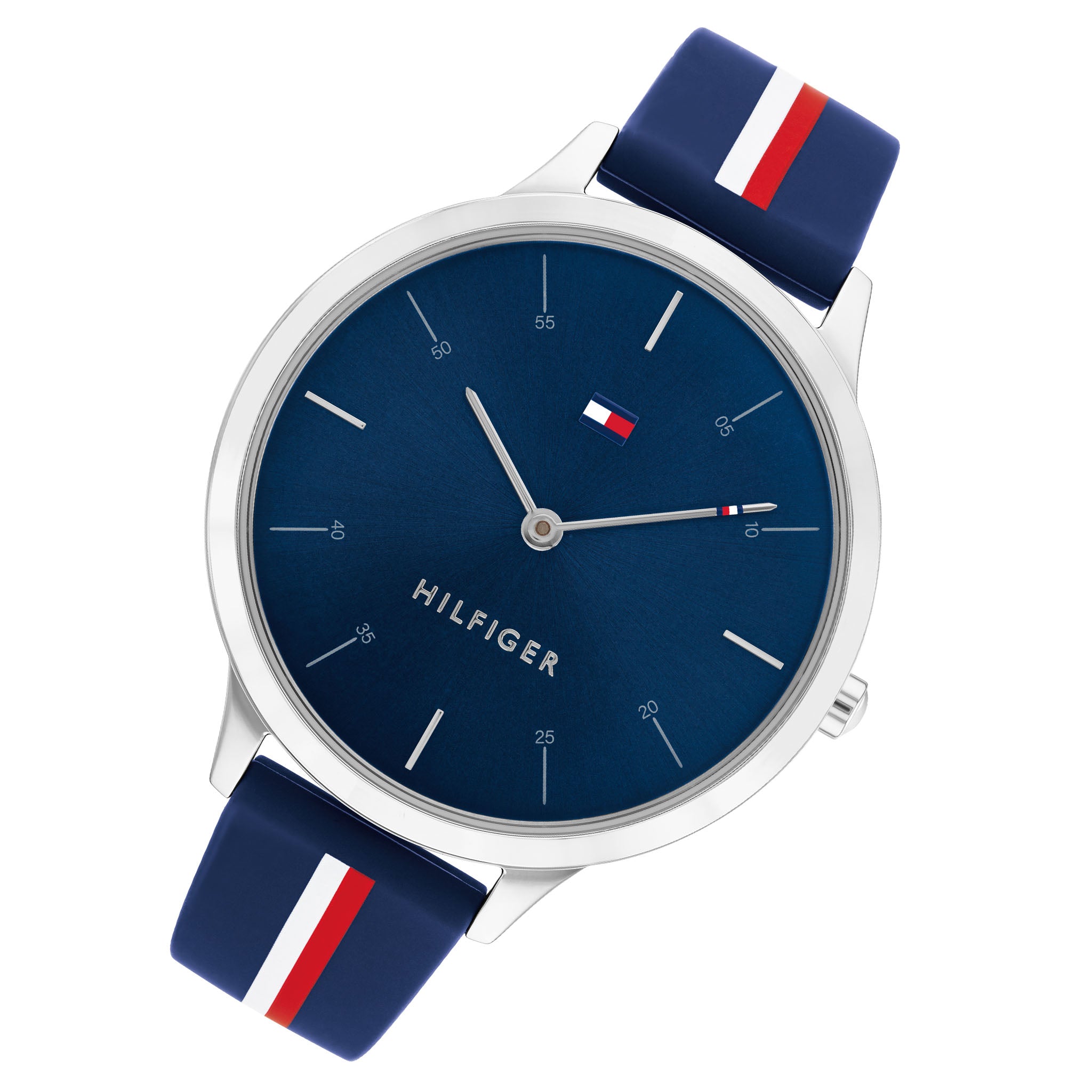 Tommy Hilfiger Silicone Band Navy Dial Women's Watch - 1782499