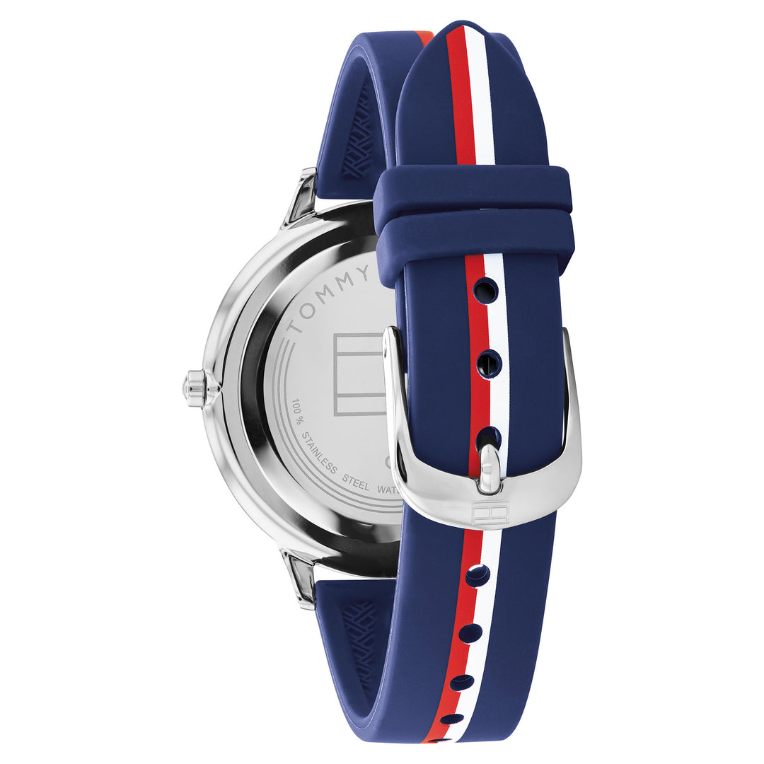 Tommy Hilfiger Silicone Band Navy Dial Women's Watch - 1782499