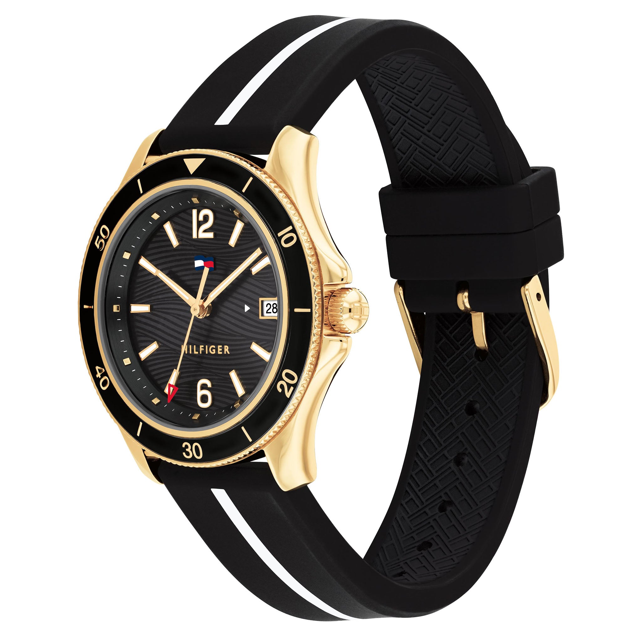 Tommy Hilfiger Black Silicone Women's Watch - 1782509