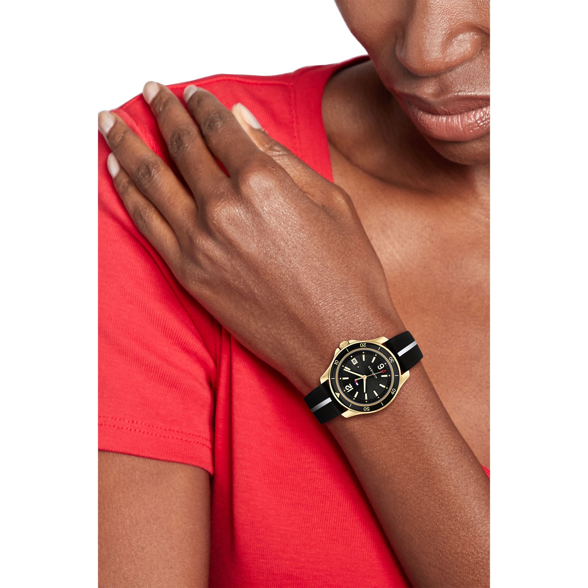 Tommy Hilfiger Black Silicone Women's Watch - 1782509