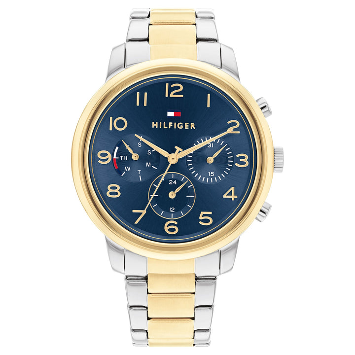 Tommy Hilfiger Two-Tone Steel Blue Dial Women's Watch - 1782524