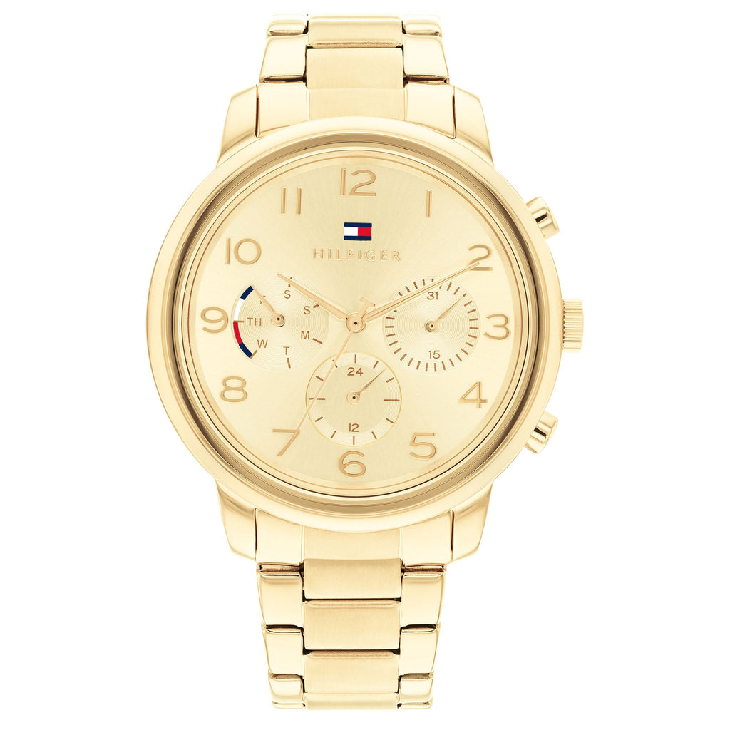 Tommy Hilfiger Gold Steel Multi-Function Women's Watch - 1782525