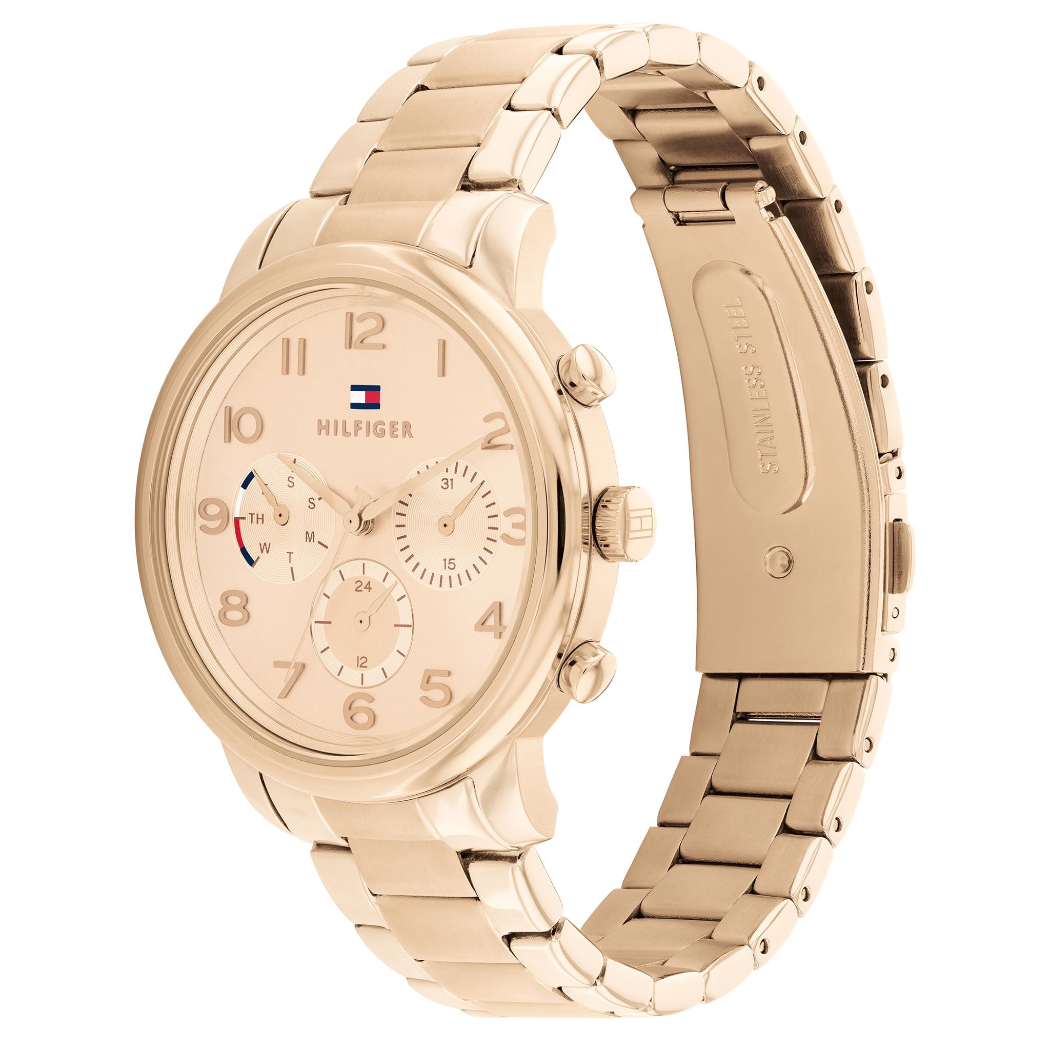 Tommy Hilfiger Carnation Gold Steel Multi-Function Women's Watch - 1782526