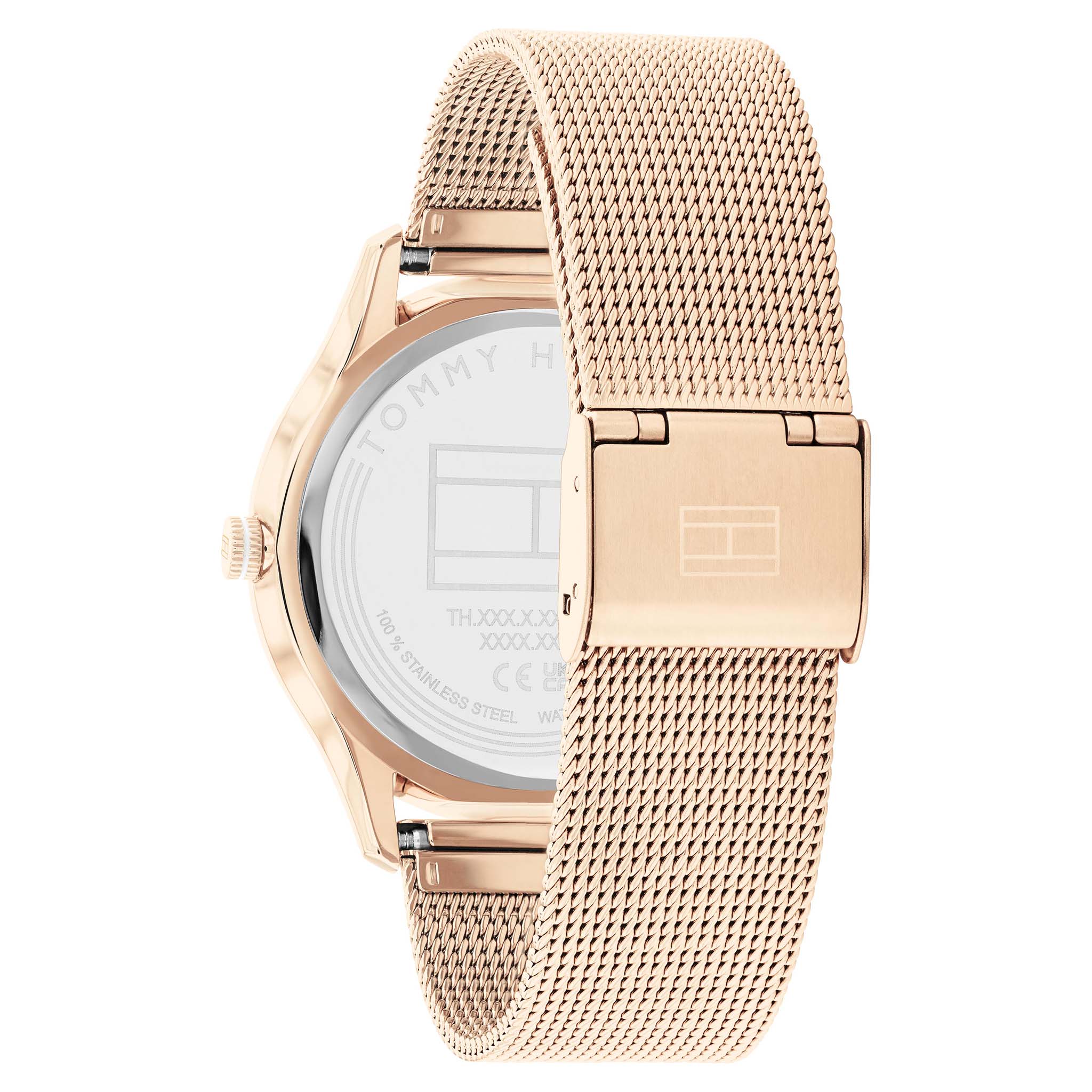 Tommy Hilfiger Carnation Gold Mesh Slim Women's Watch - 1782529