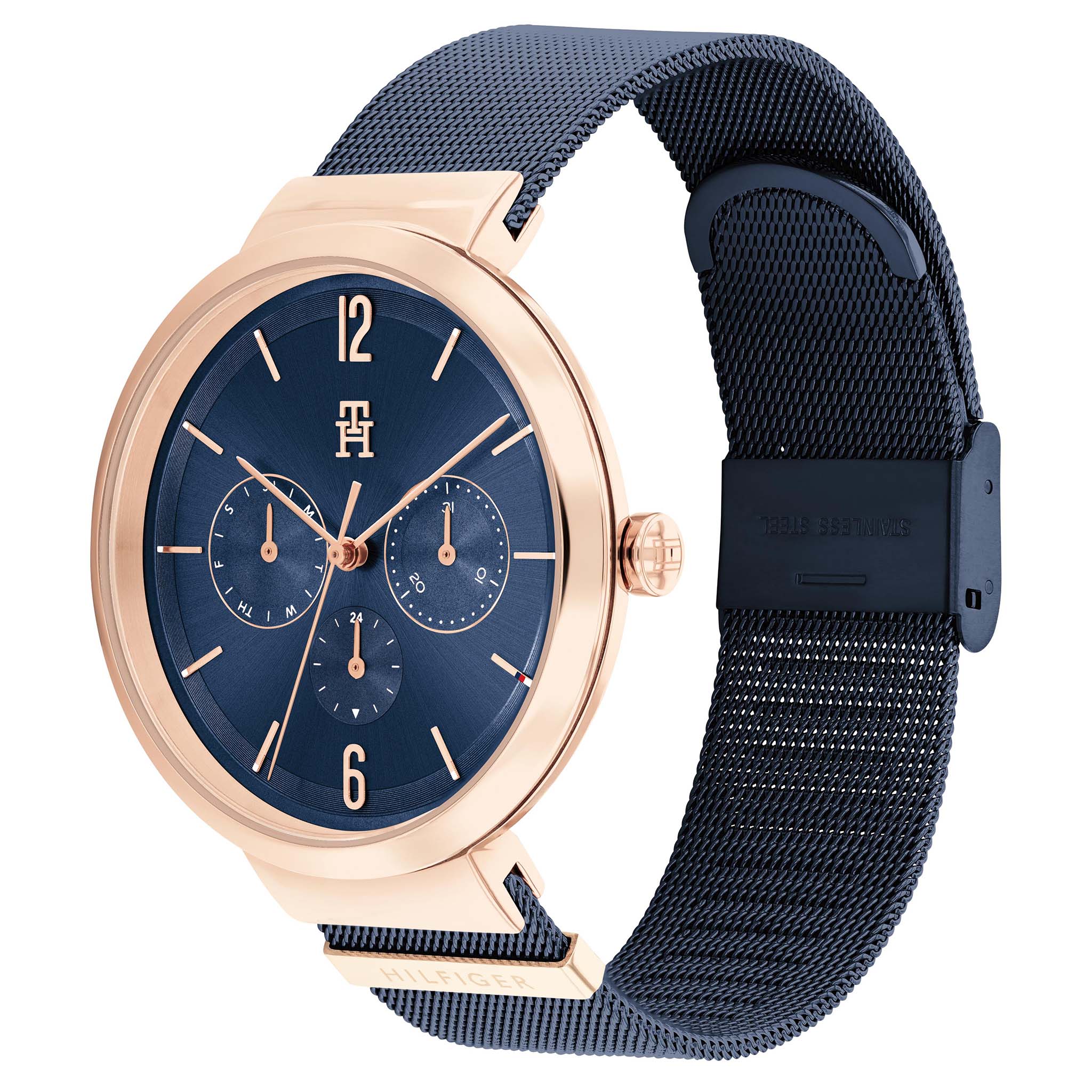Tommy Hilfiger Blue Steel Mesh Women's Watch - 1782541
