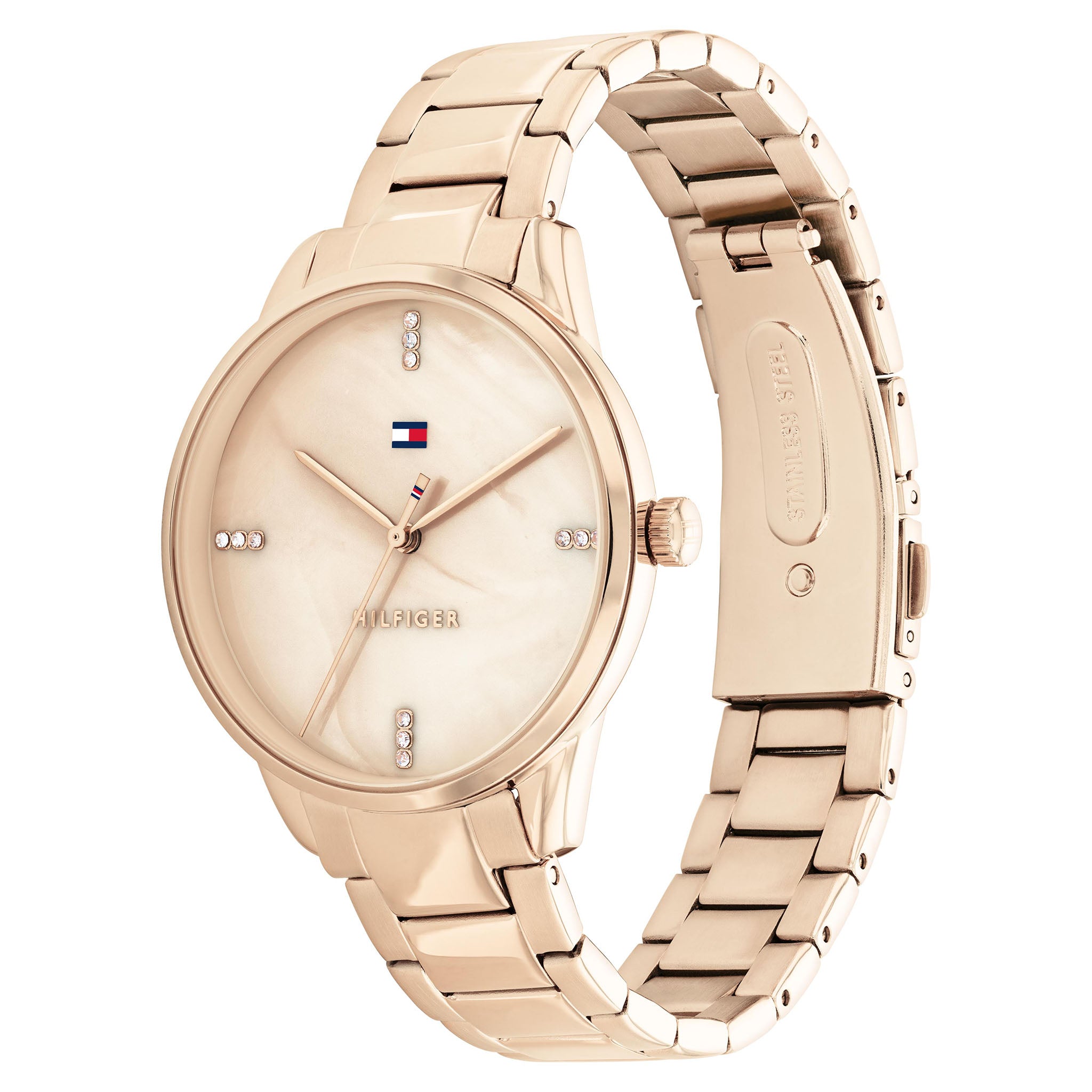 Tommy Hilfiger Carnation Gold Steel Mother of Pearl Dial Women's Watch - 1782545