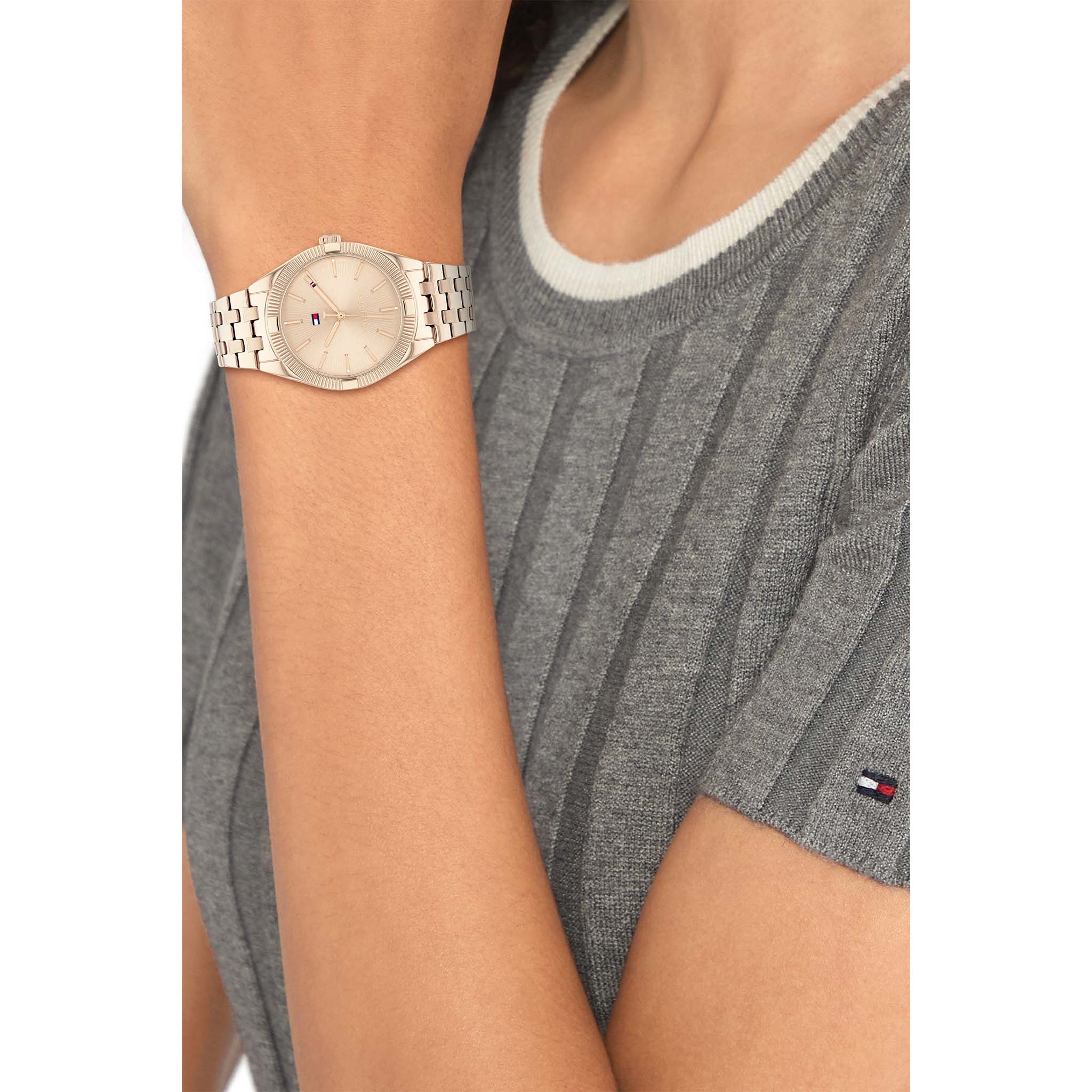 Tommy Hilfiger Carnation Gold Steel Light Carnation Gold Dial Women's Watch - 1782551