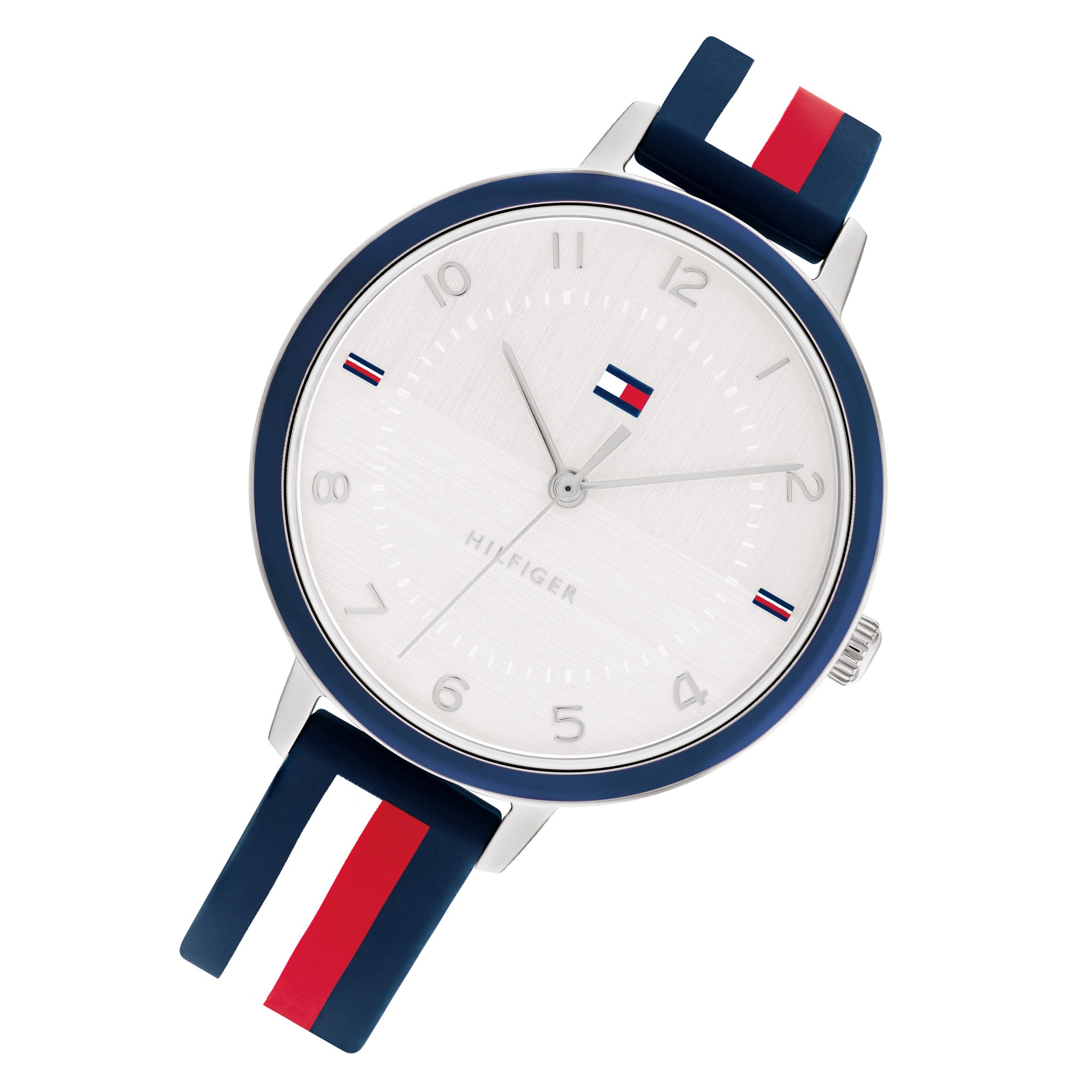 Tommy hilfiger watch on sale women's black silicone strap