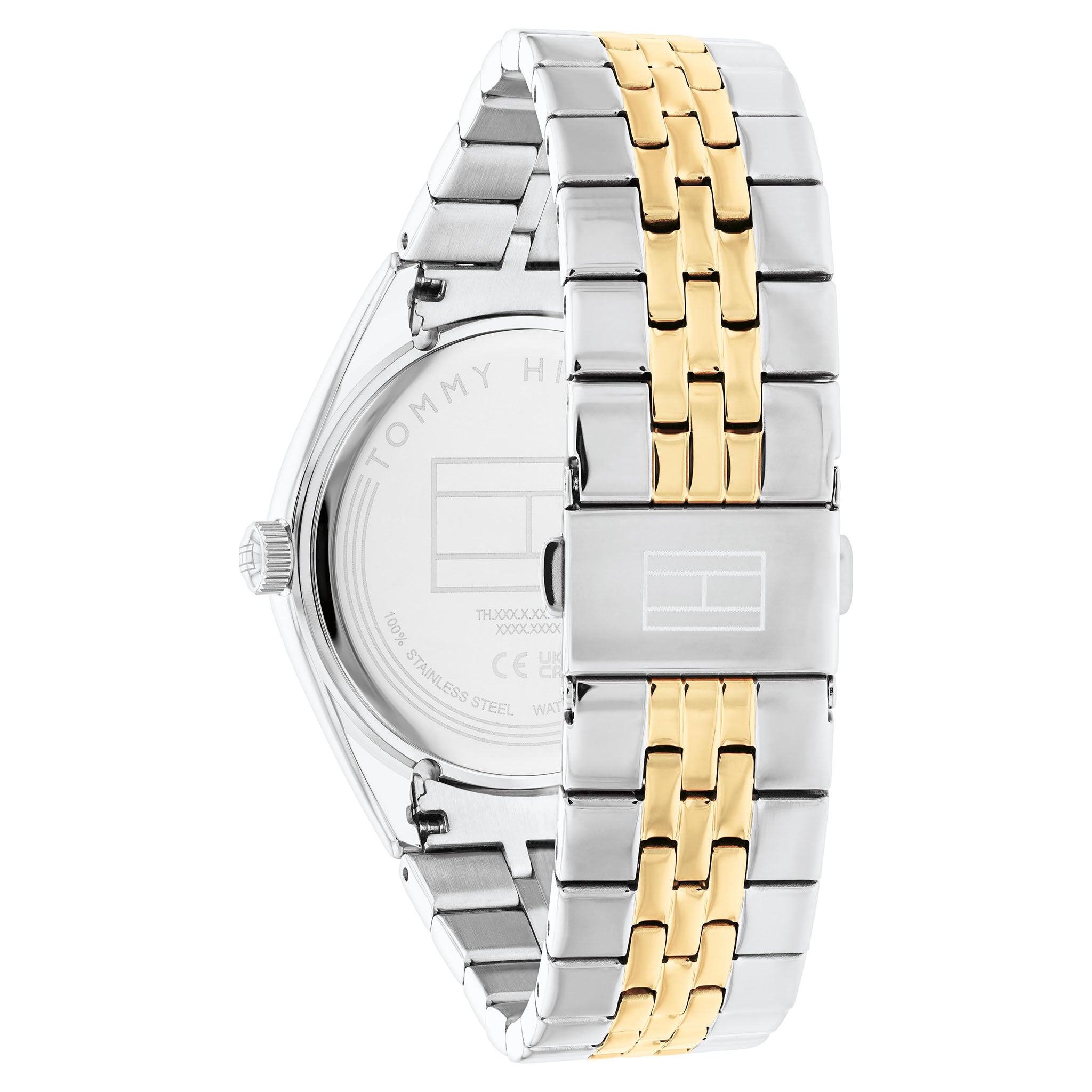 Tommy Hilfiger Two-Tone Steel Black Dial Multi-function Women's Watch - 1782591