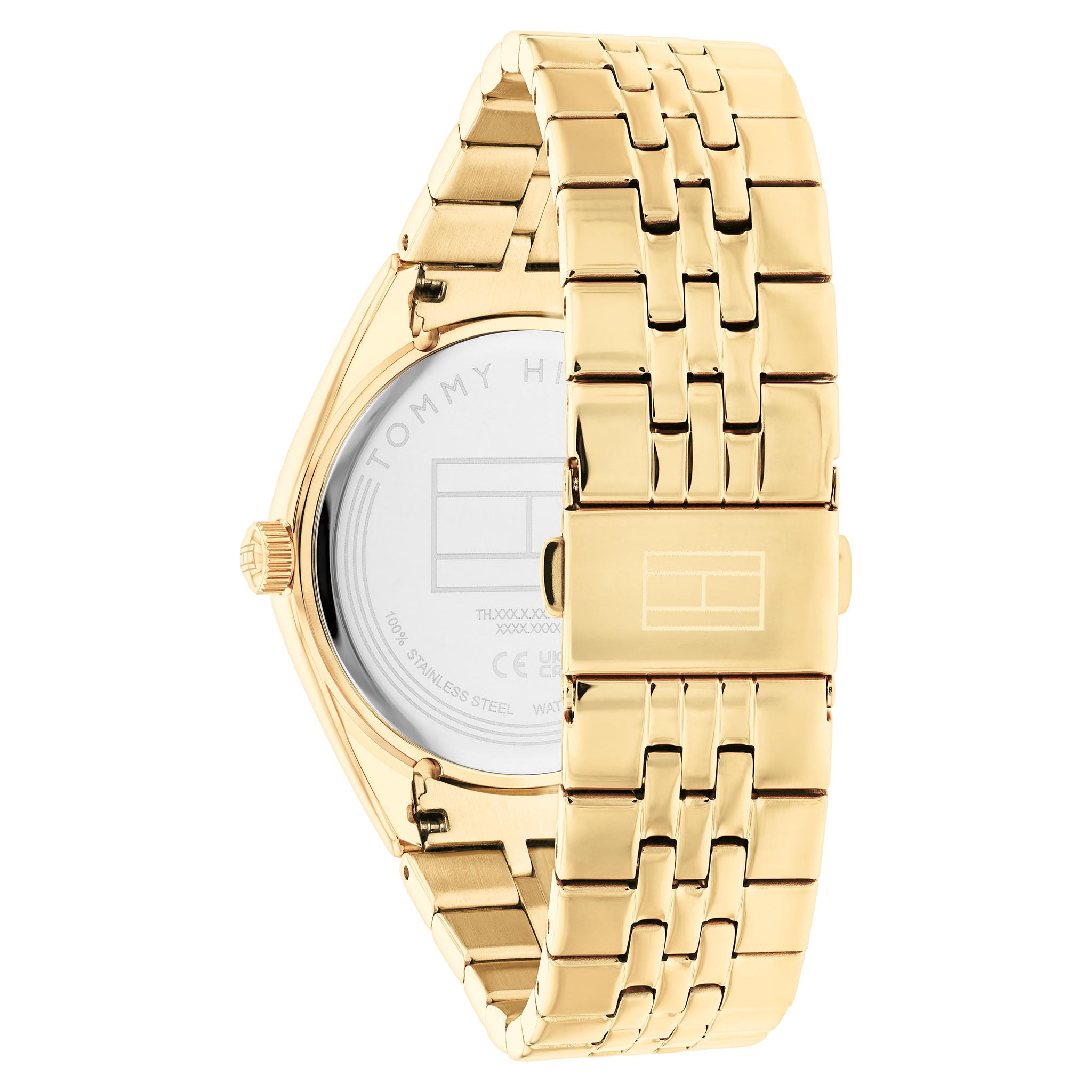Tommy Hilfiger Gold Steel Light Champagne Dial Multi-function Women's Watch - 1782592