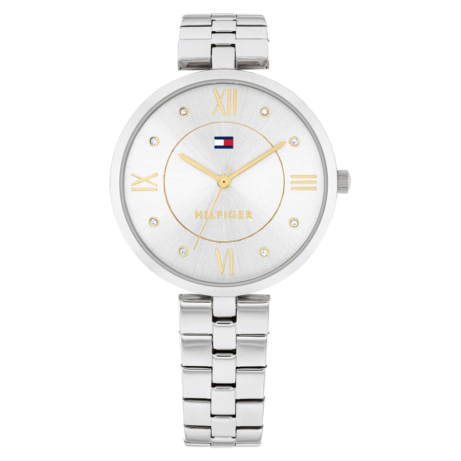 Tommy Hilfiger Stainless Steel Silver Dial Women's Watch - 1782683