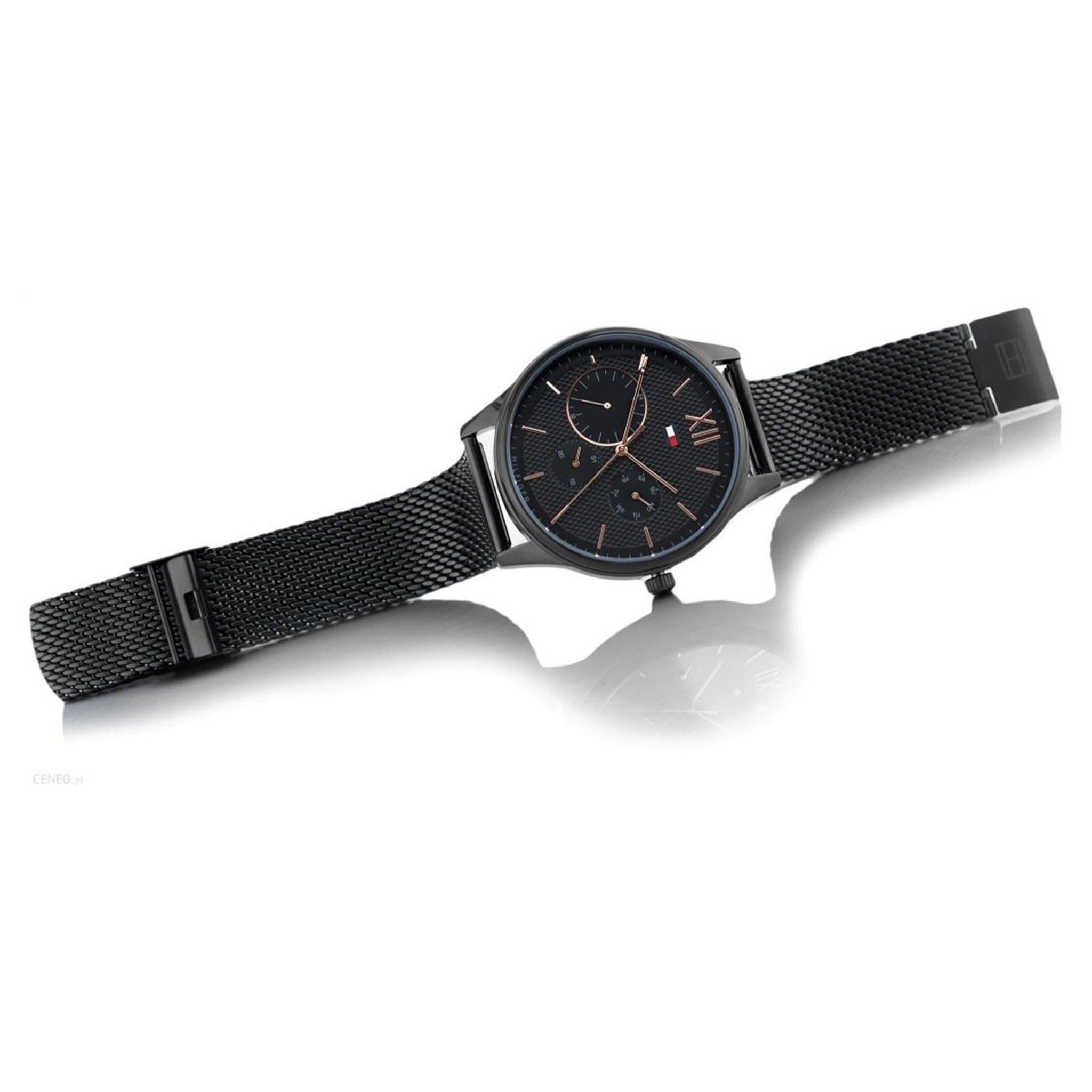 Tommy Hilfiger Black Mesh Men's Multi-function Watch - 1791420