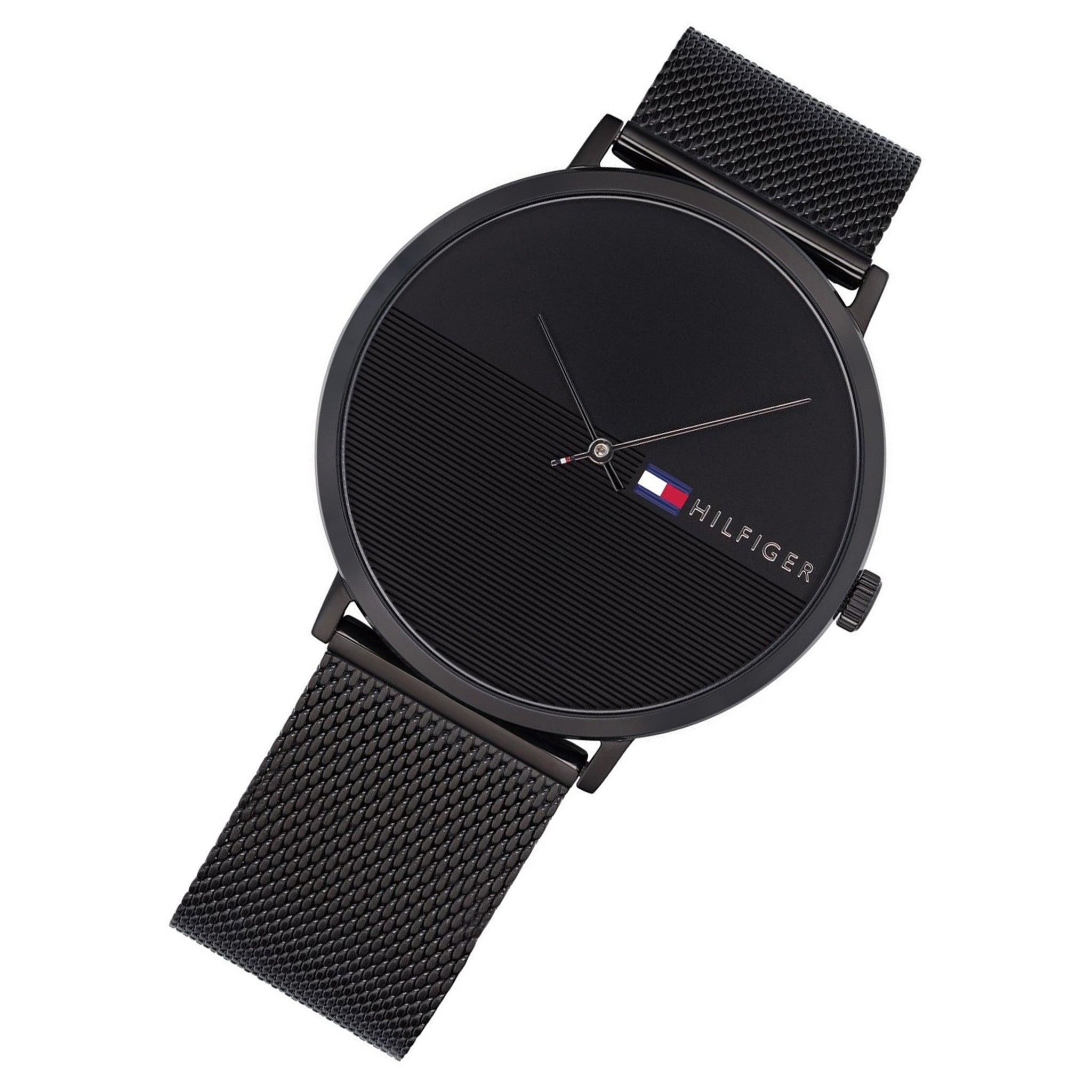 Tommy Hilfiger Men's Black Mesh Watch - 1791464