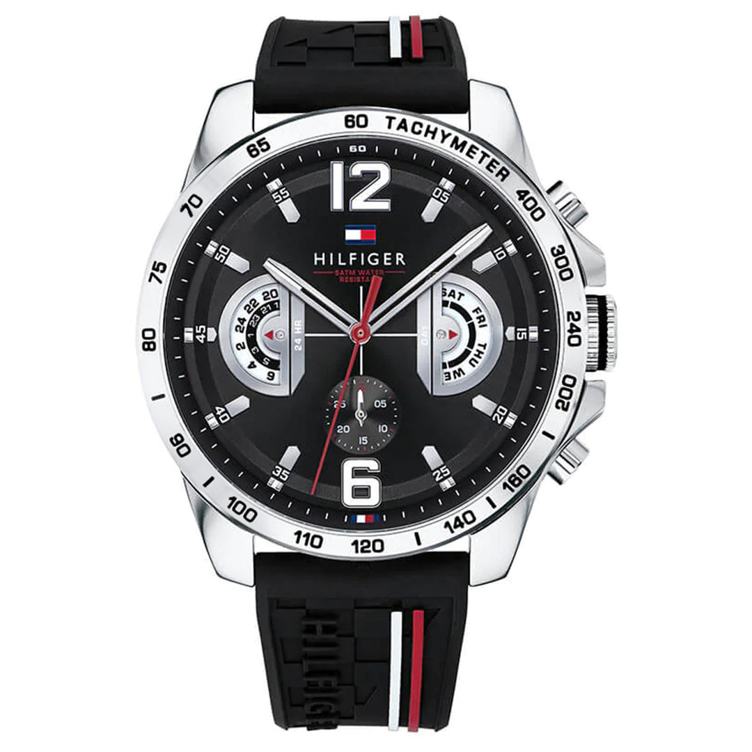 Tommy hilfiger men's sports stainless steel bracelet watch Clearance