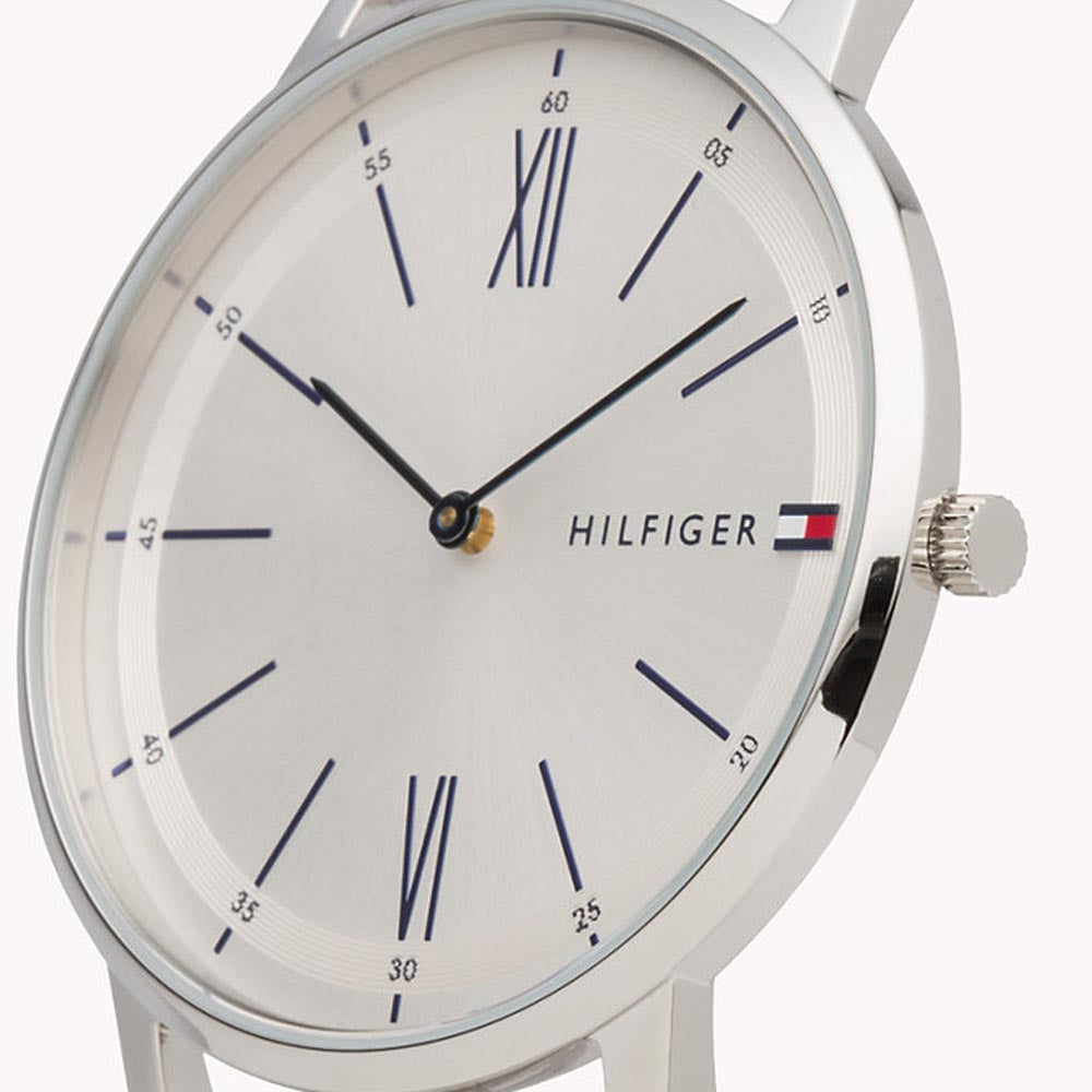 Tommy Hilfiger Stainless Steel White Dial Men's Watch - 1791511