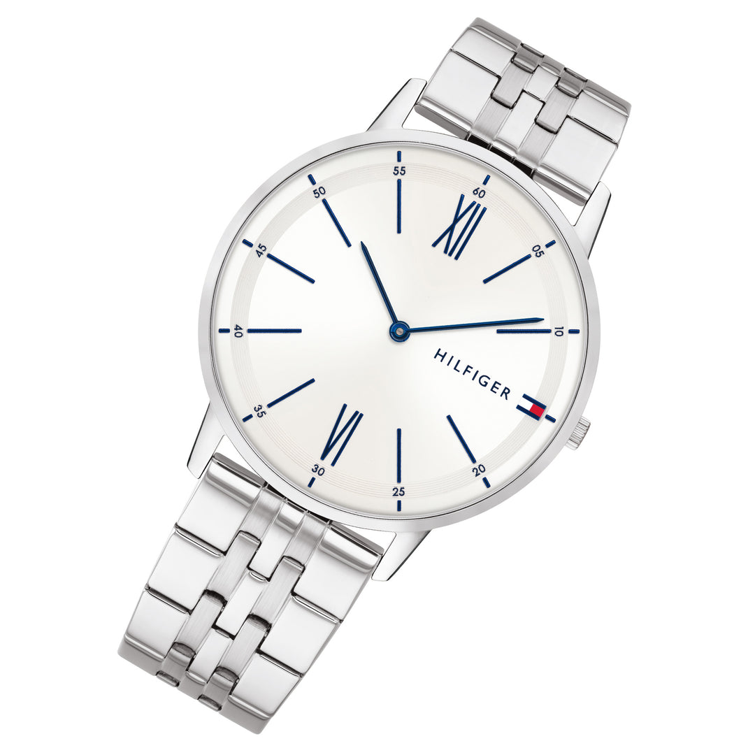 Tommy Hilfiger Stainless Steel White Dial Men's Watch - 1791511