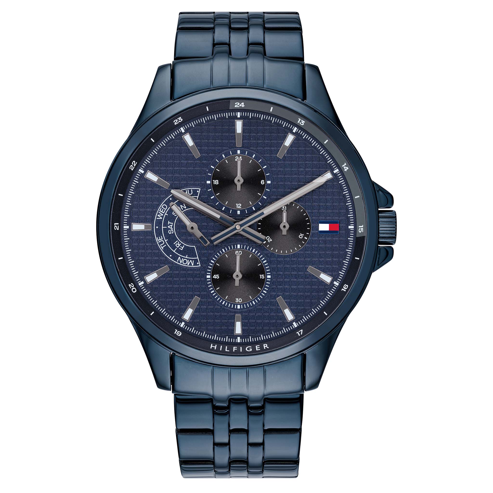 Tommy Hilfiger Multi-function Blue Steel Men's Watch - 1791618