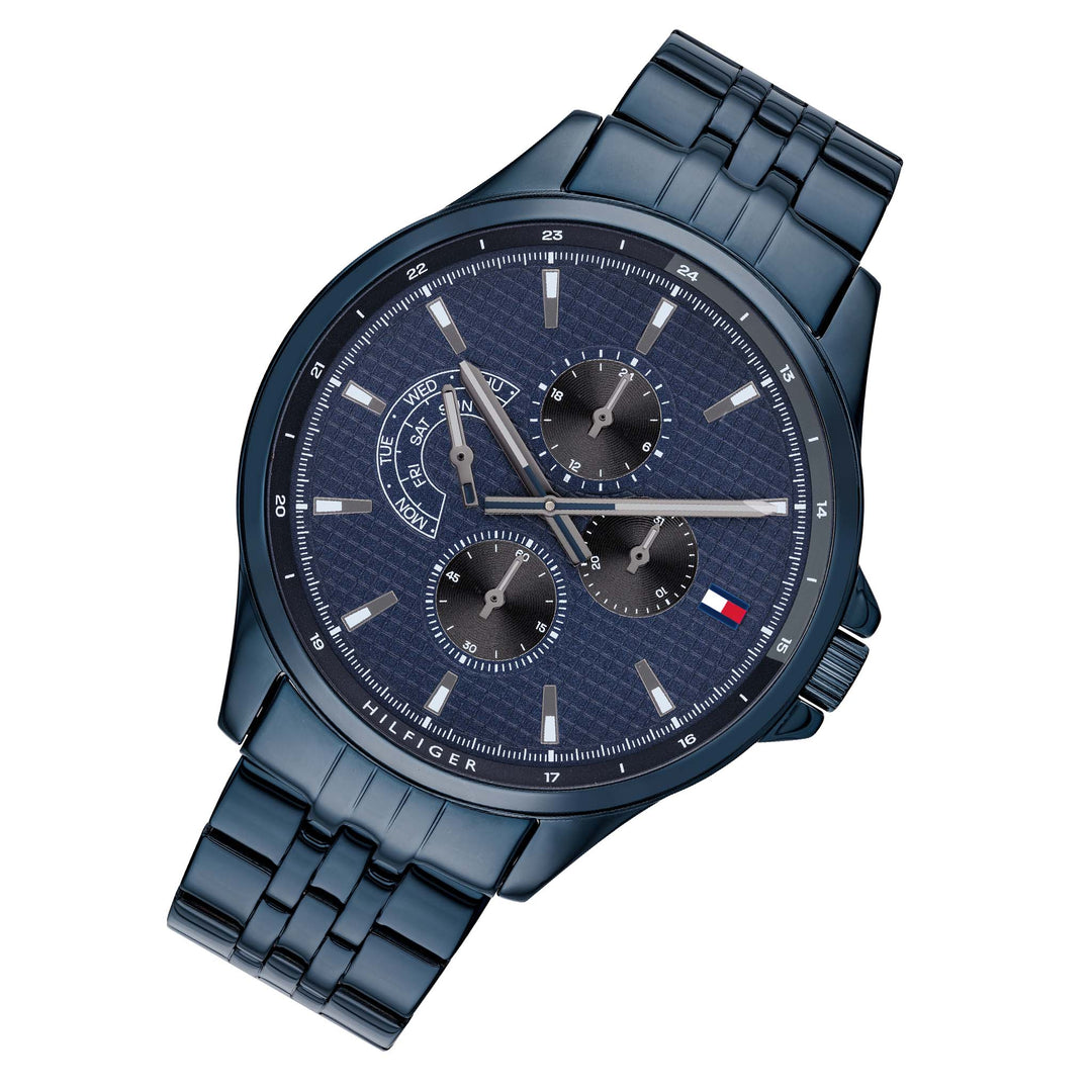 Tommy Hilfiger Multi-function Blue Steel Men's Watch - 1791618