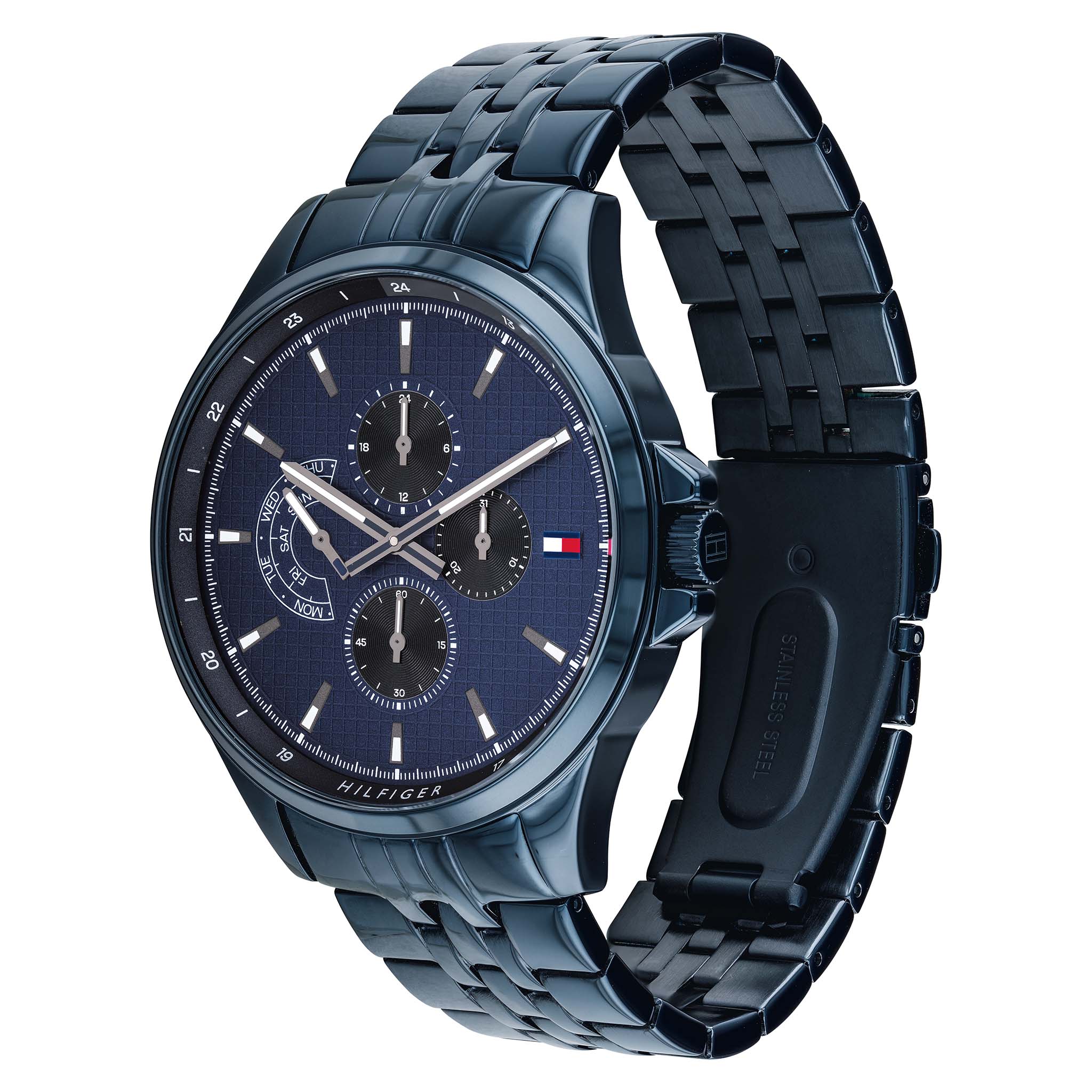 Tommy Hilfiger Multi-function Blue Steel Men's Watch - 1791618