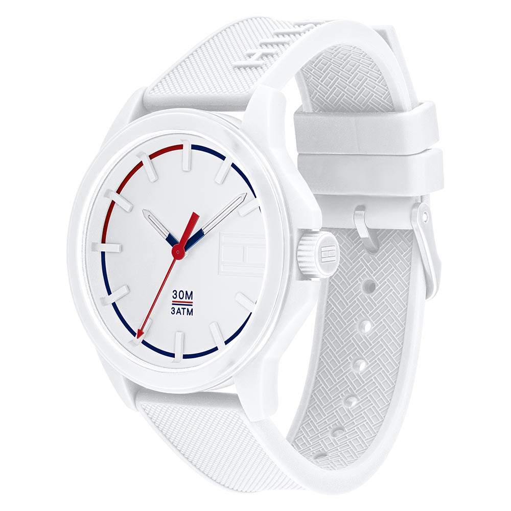 Tommy Hilfiger Sneaker Men's White Silicone Watch - 1791623