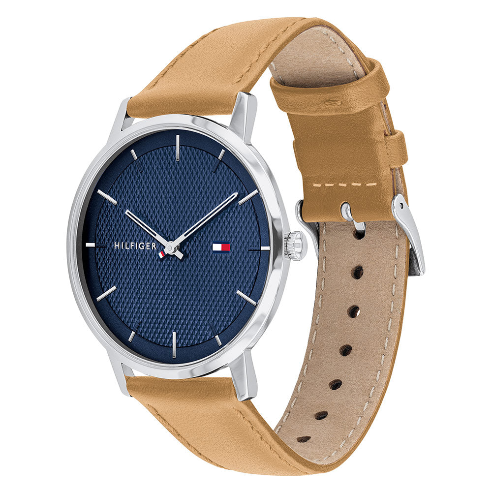 Tommy Hilfiger Light Brown Leather Men's Watch - 1791652