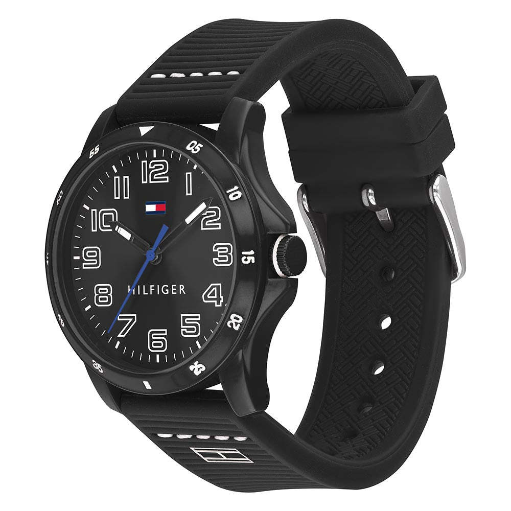 Tommy Hilfiger Kids Black Silicone Watch - 1791666