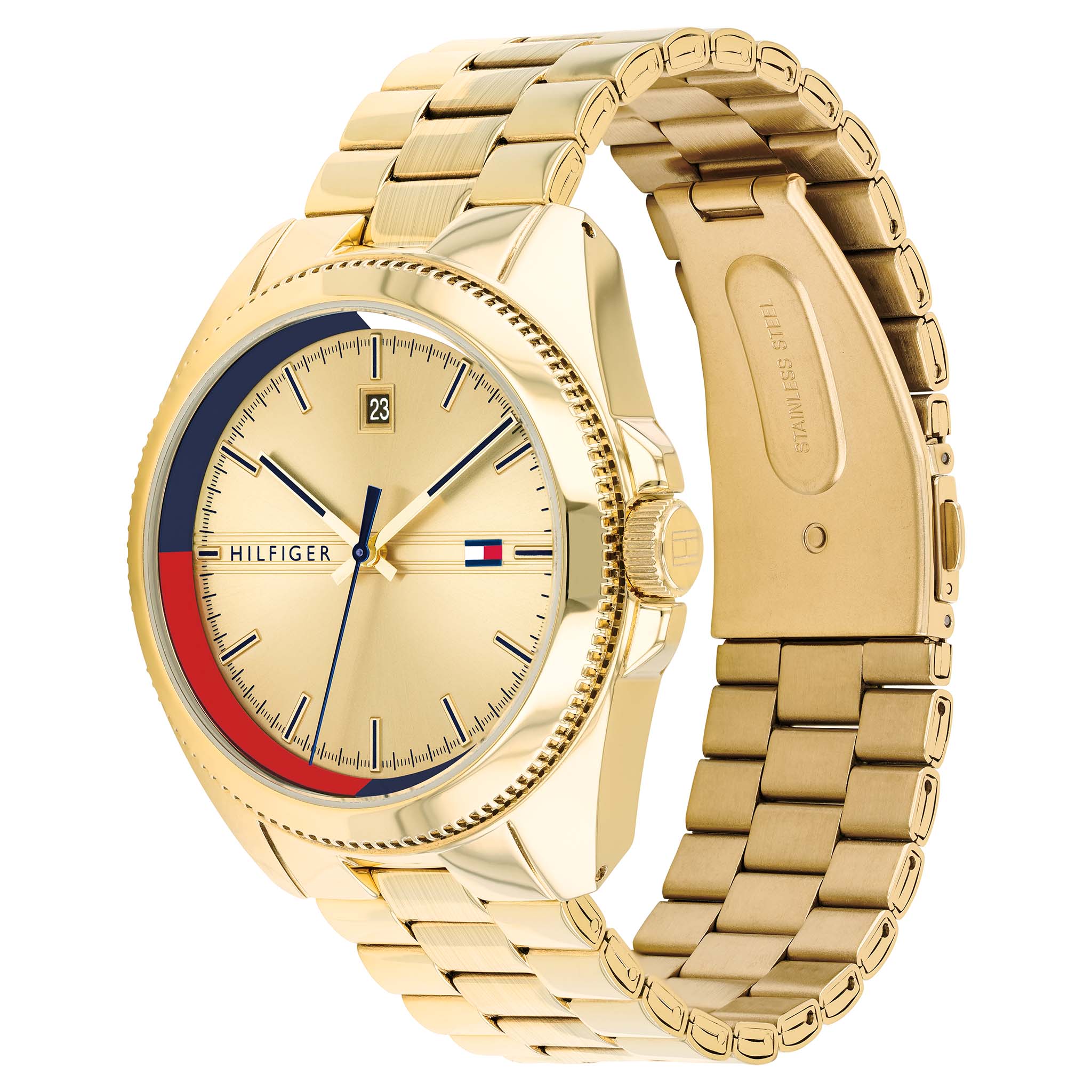 Tommy Hilfiger Casual Gold Steel Men's Watch - 1791686
