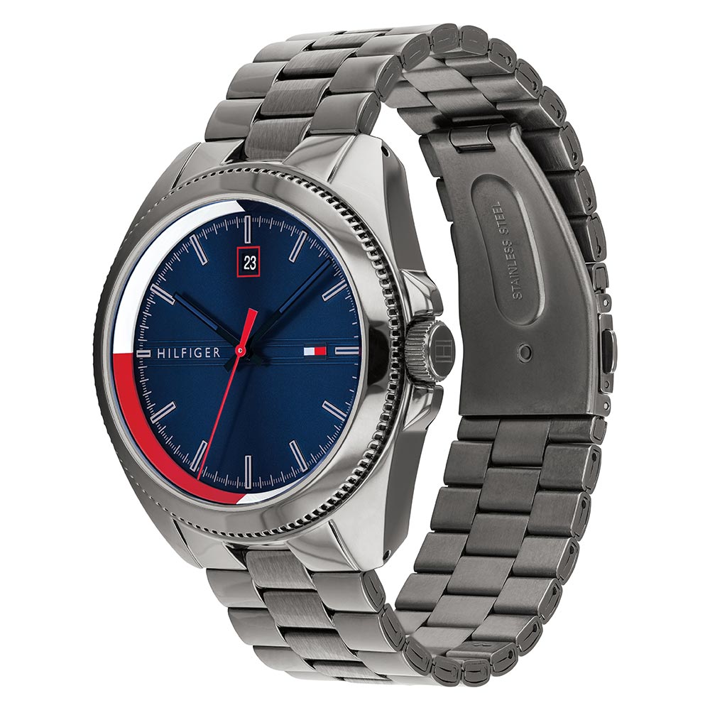 Tommy Hilfiger Grey Steel Men's Watch - 1791687