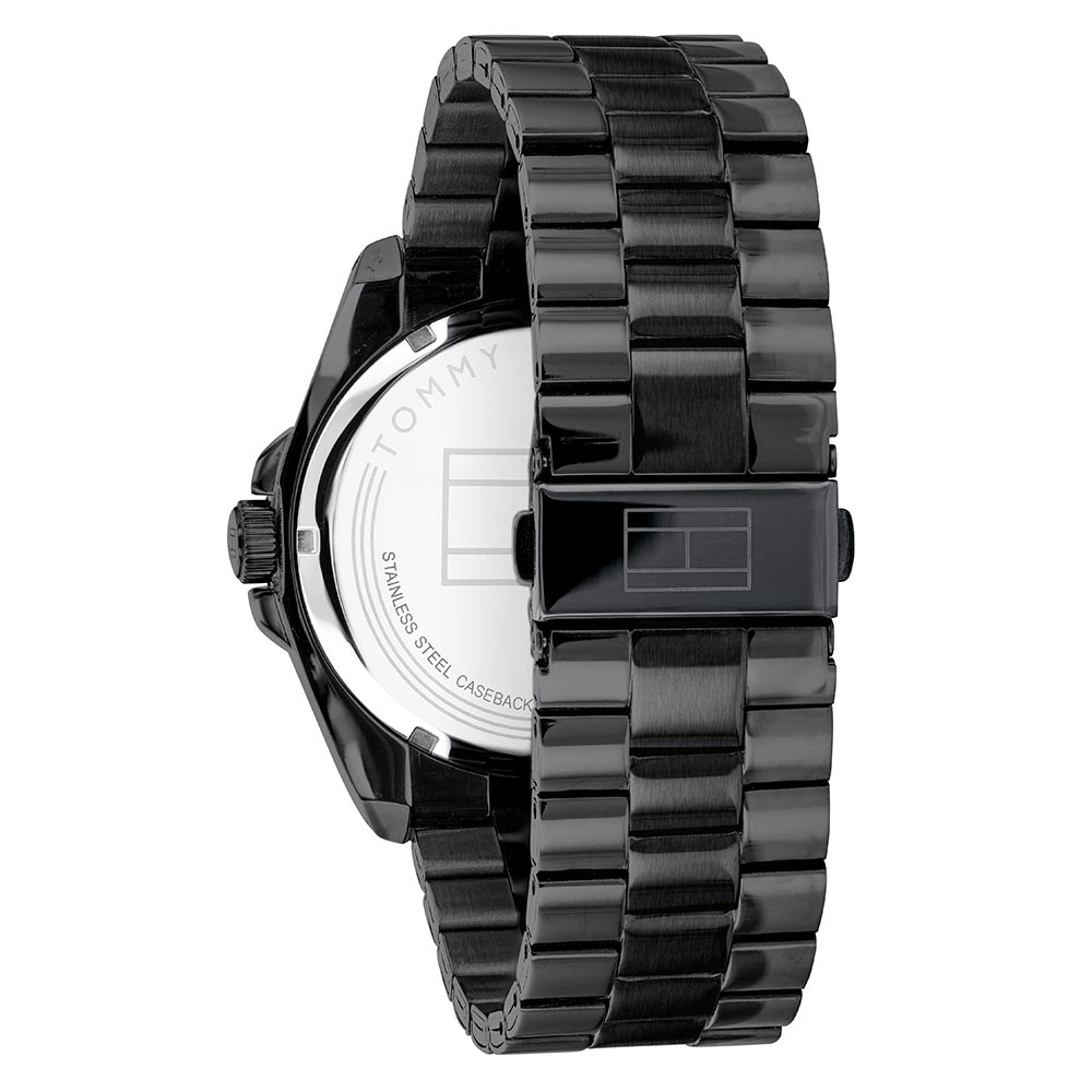 Tommy Hilfiger Black Steel Men's Watch - 1791688