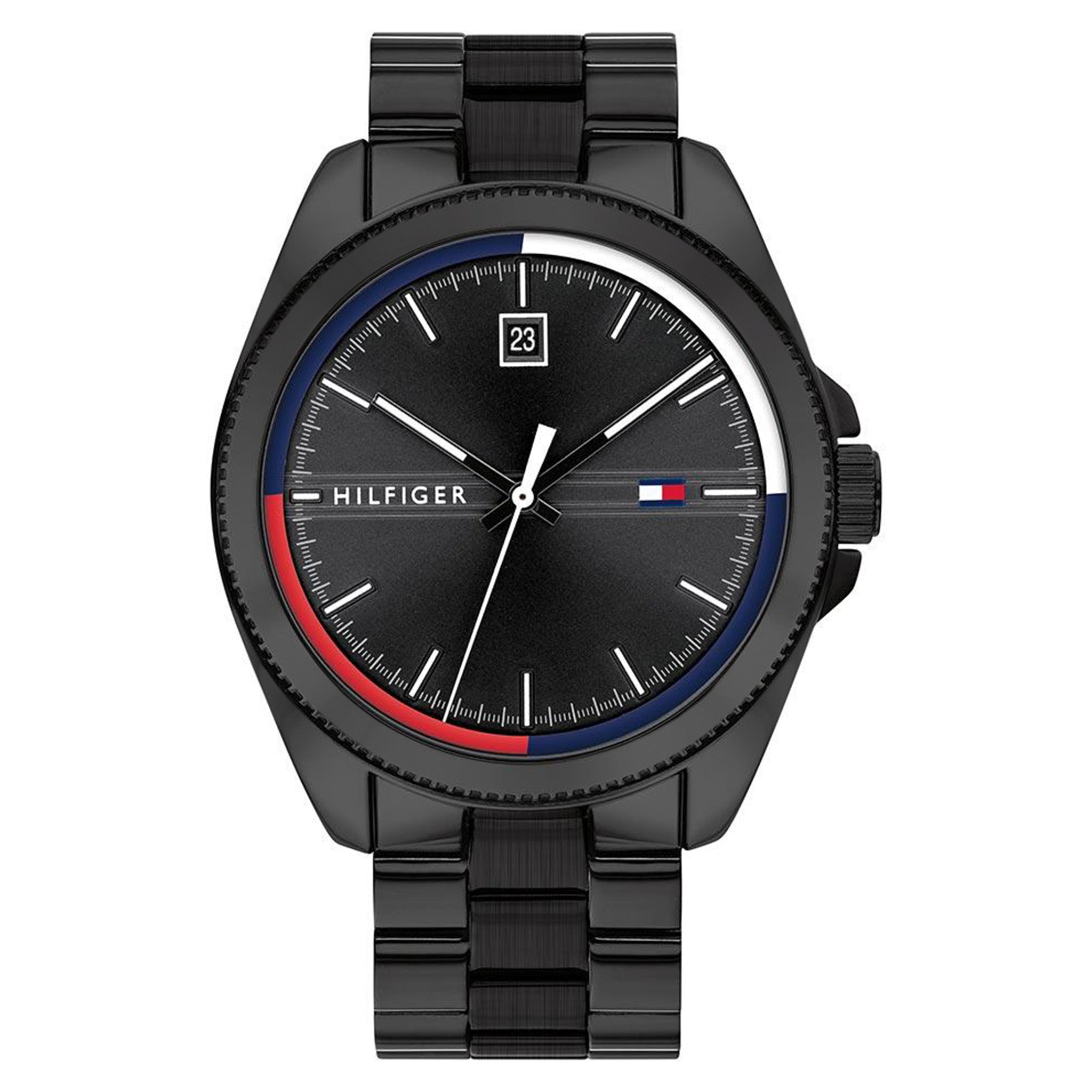 Tommy Hilfiger Black Steel Men's Watch - 1791688