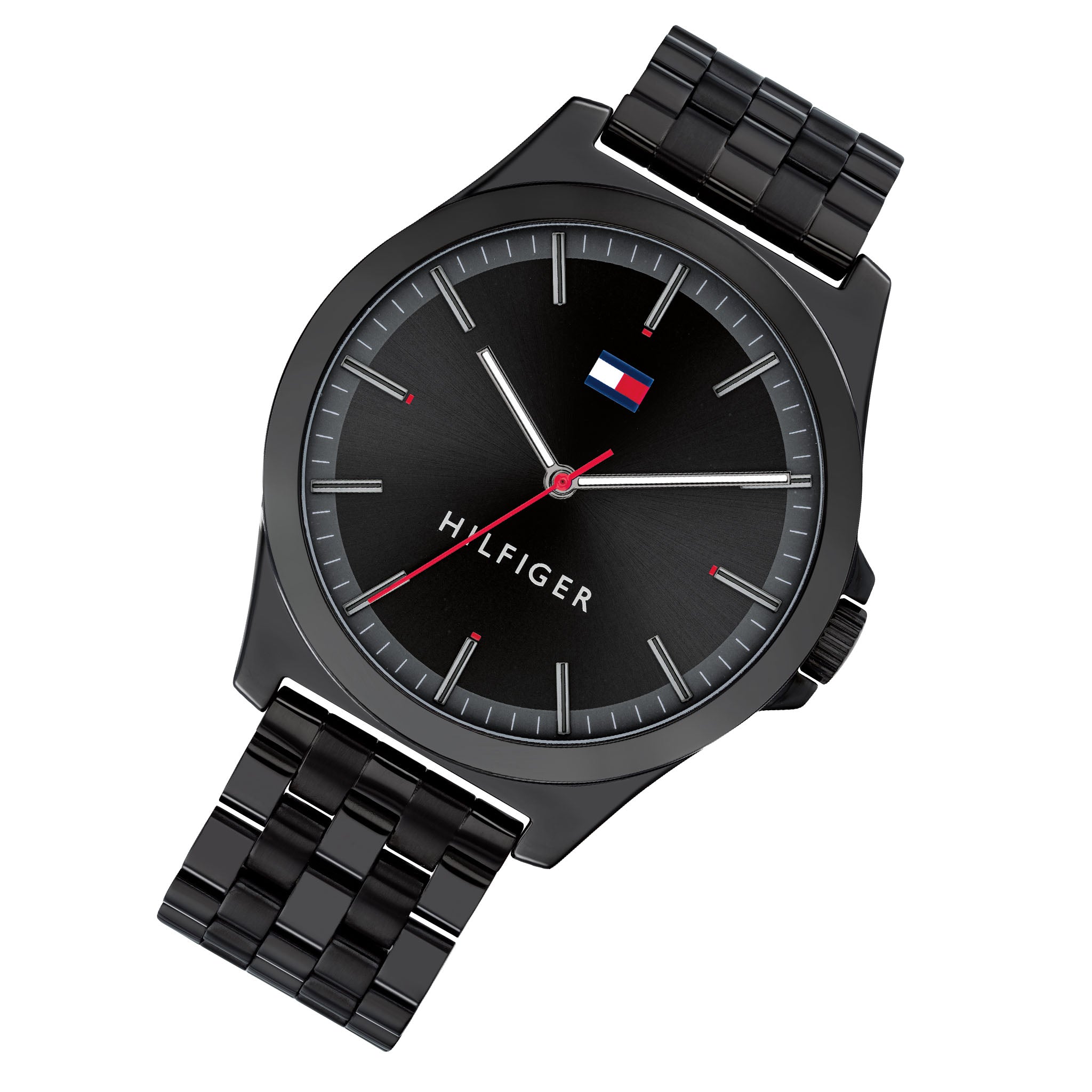 Tommy Hilfiger Black Steel Men's Watch - 1791714