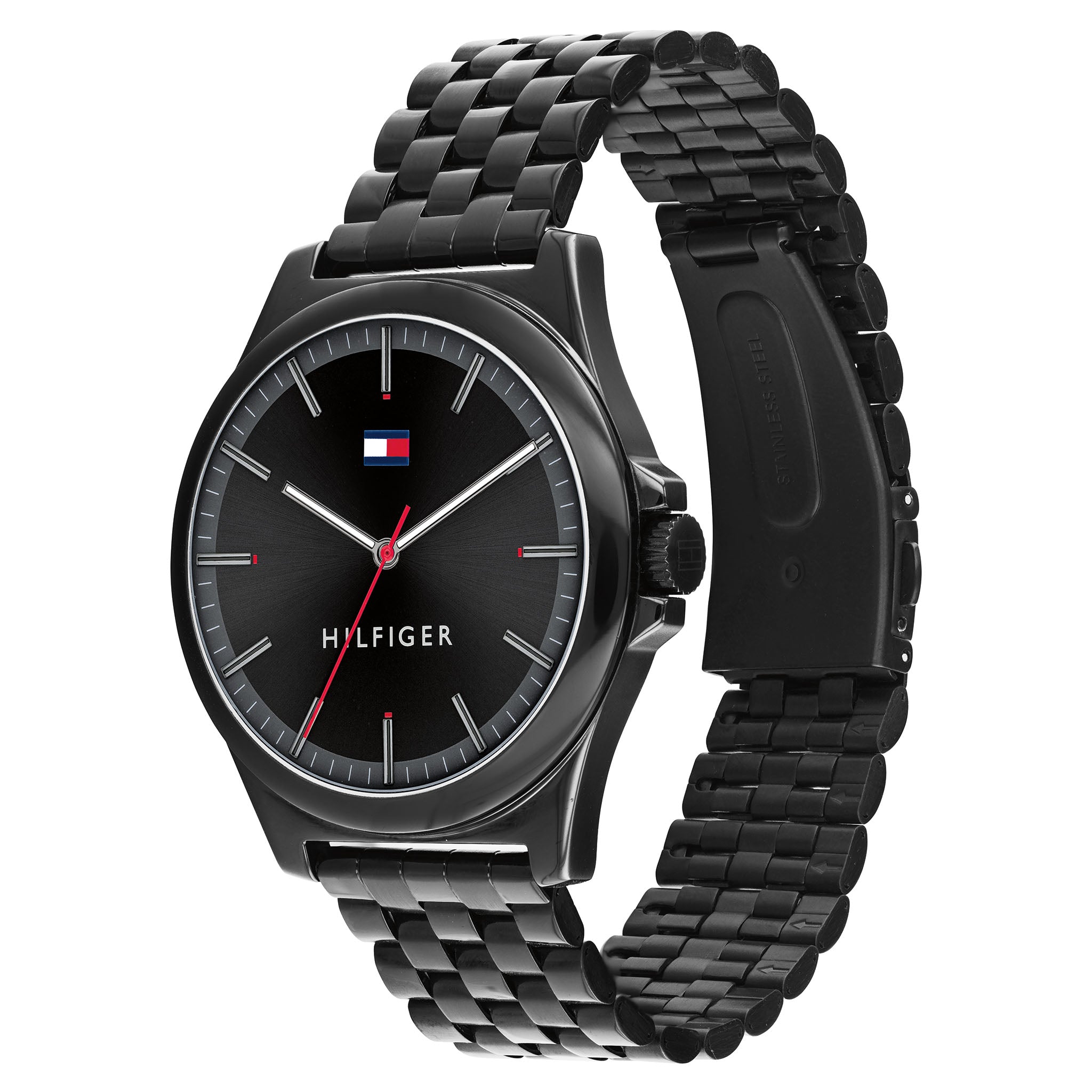 Tommy Hilfiger Black Steel Men's Watch - 1791714