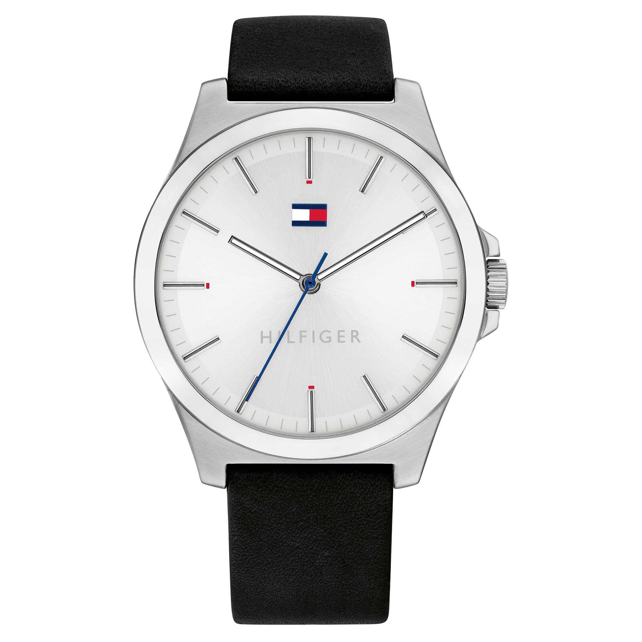 Tommy Hilfiger Black Leather Men's Watch - 1791716