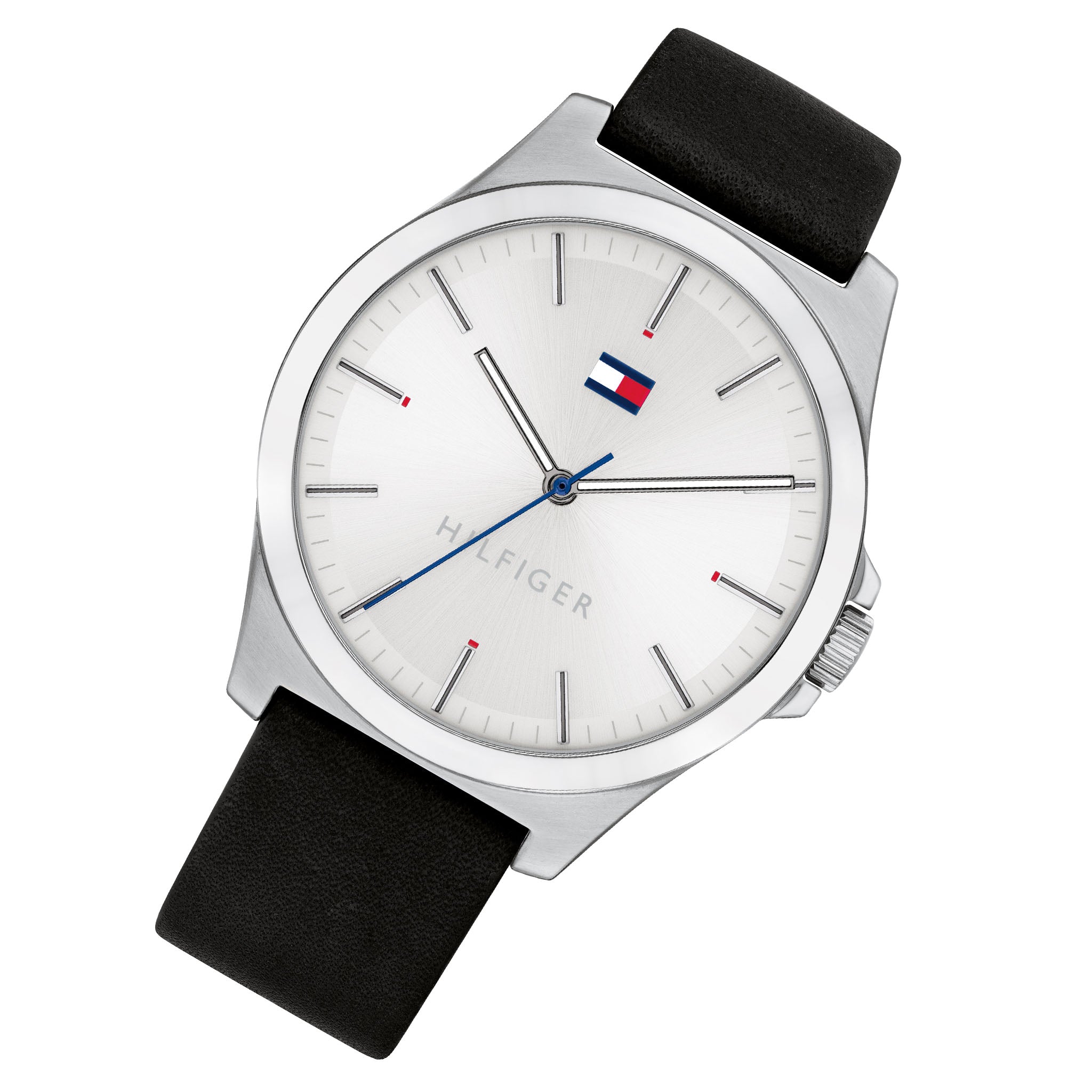 Tommy Hilfiger Black Leather Men's Watch - 1791716