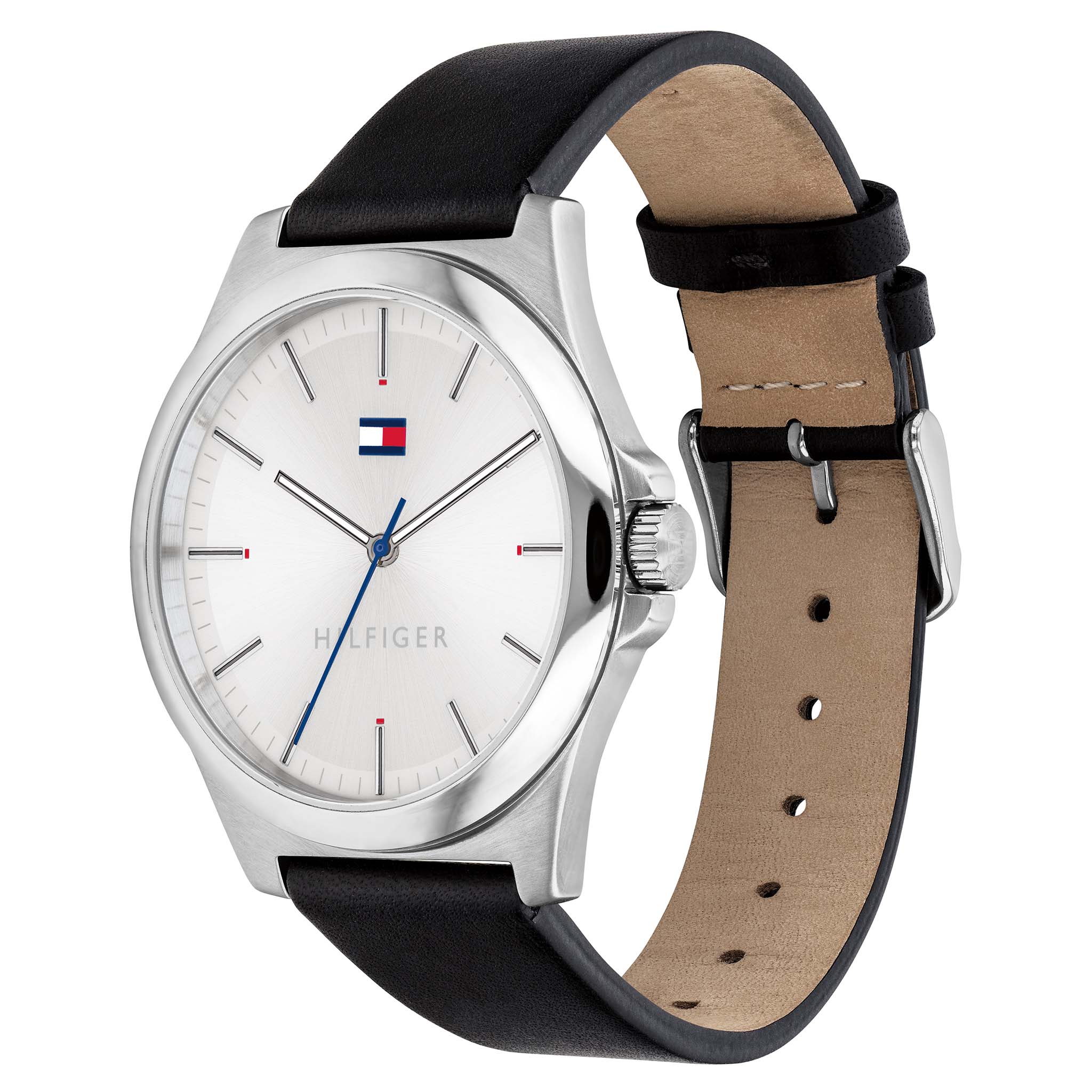 Tommy Hilfiger Black Leather Men's Watch - 1791716