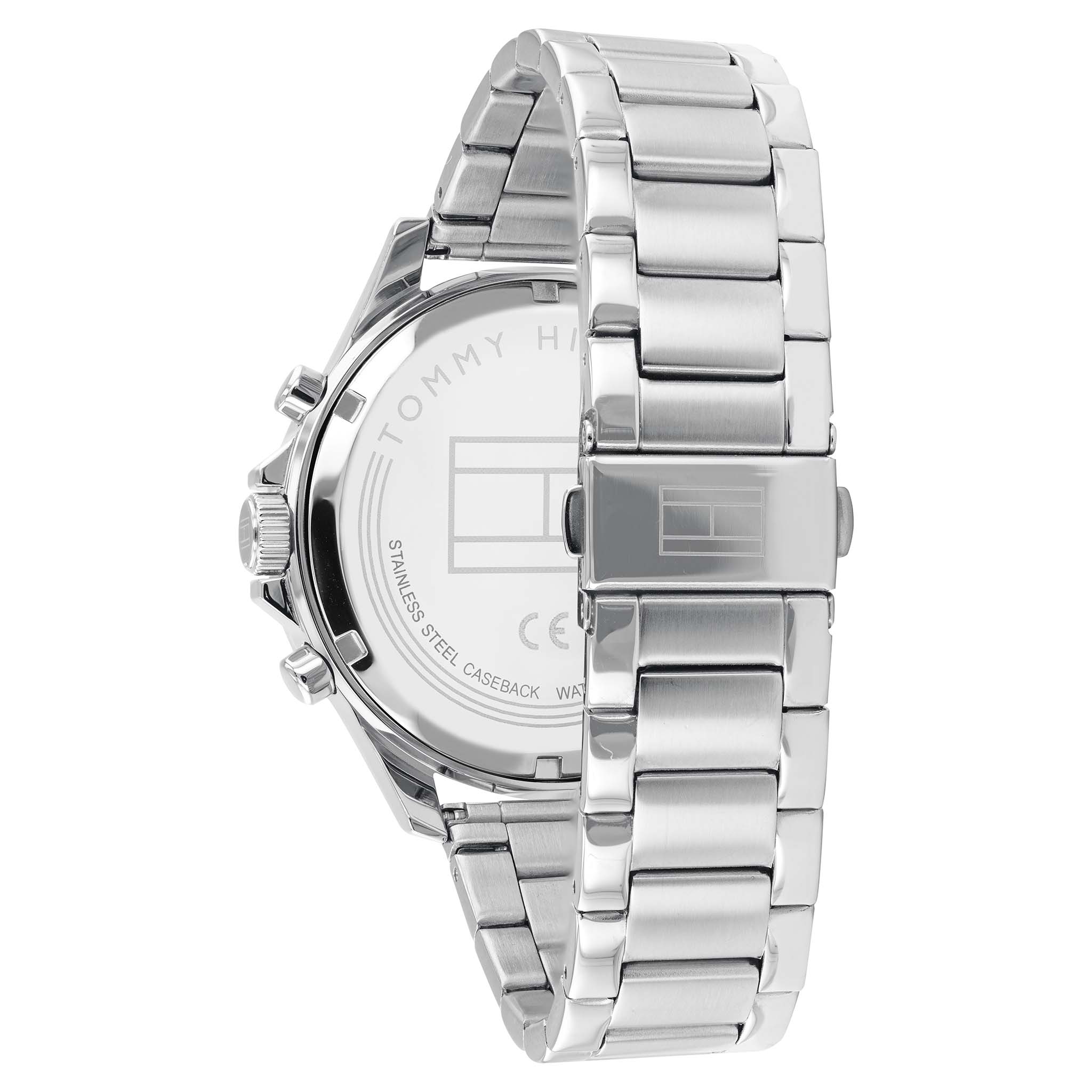 Tommy Hilfiger Stainless Steel Blue Dial Multi-function Men's Watch - 1791718