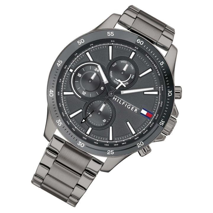 Tommy Hilfiger Grey Steel Men's Multi-function Watch - 1791719