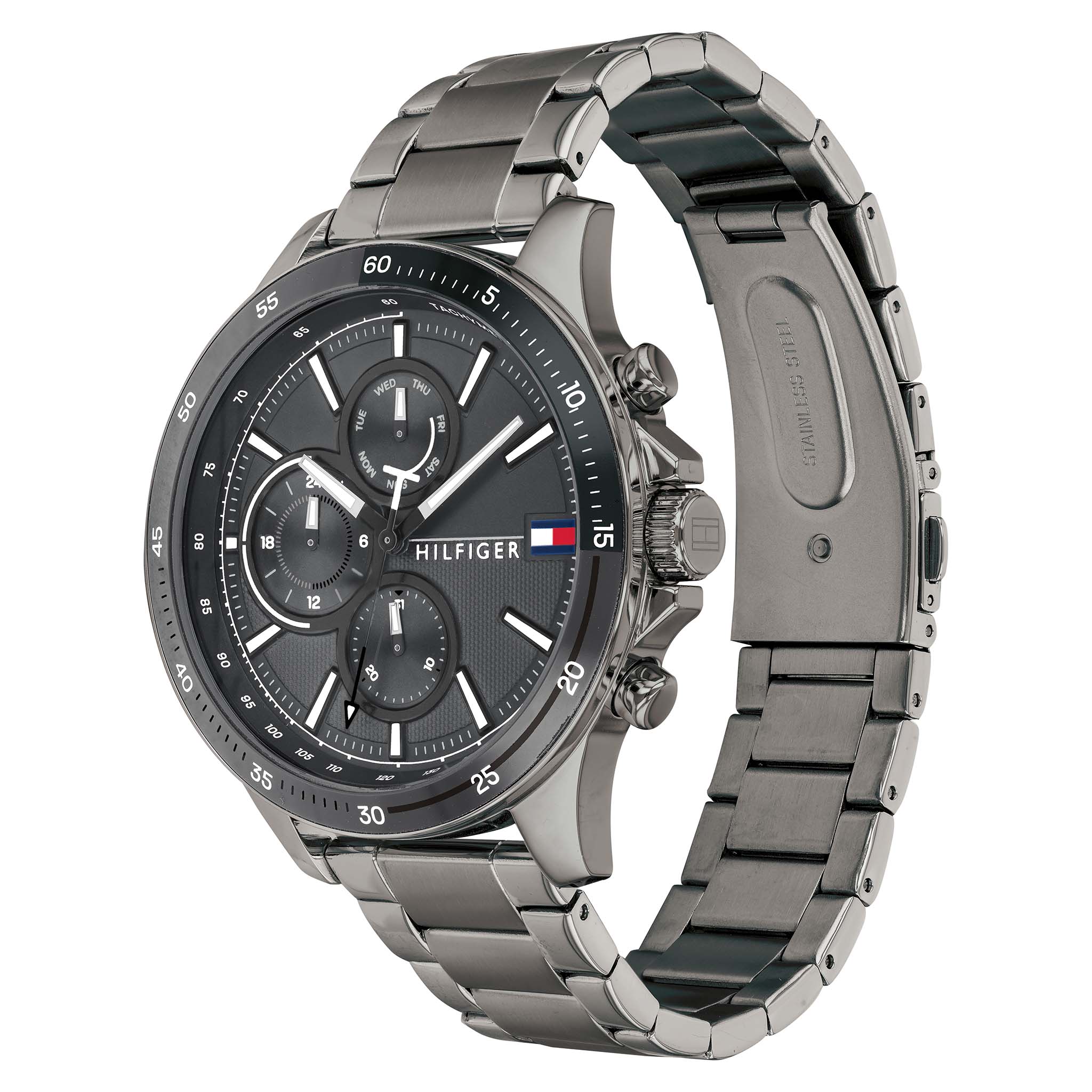 Tommy Hilfiger Grey Steel Men's Multi-function Watch - 1791719