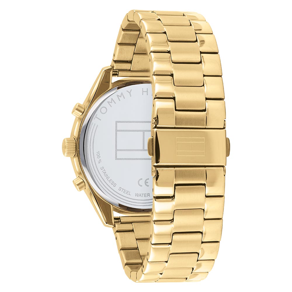 Tommy Hilfiger Gold Steel Men's Multi-function Watch - 1791726