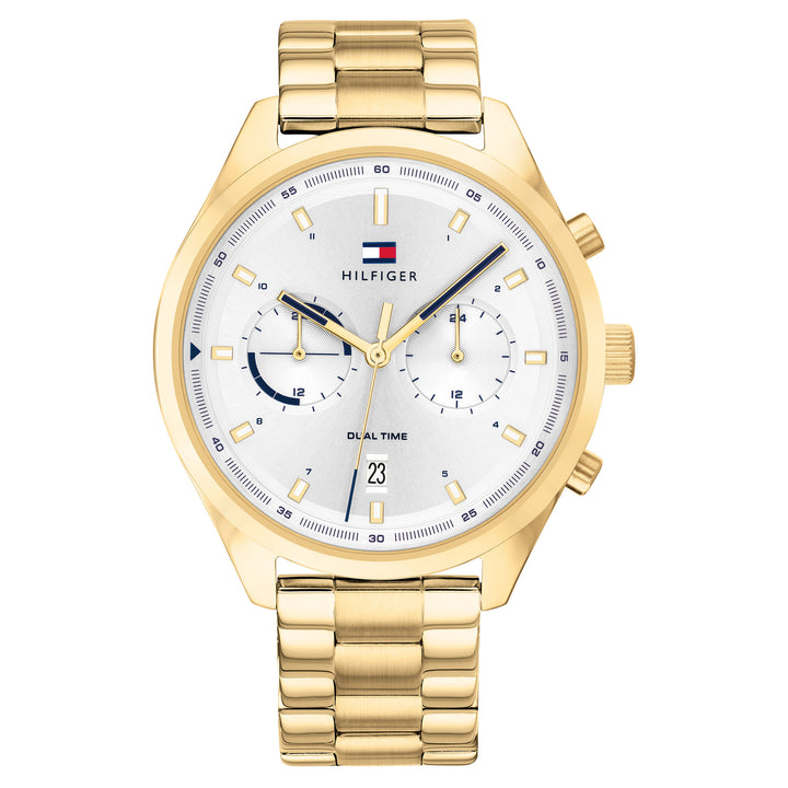 Tommy Hilfiger Gold Steel Men's Multi-function Watch - 1791726
