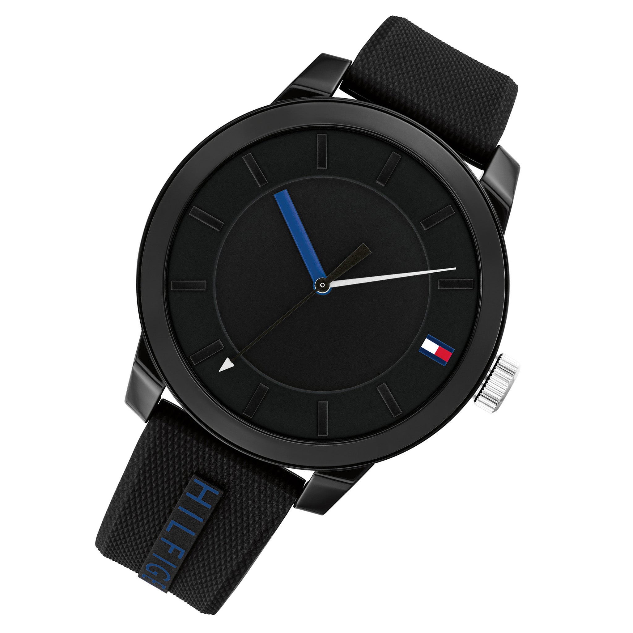 Tommy Hilfiger Black Silicone Men's Watch - 1791744