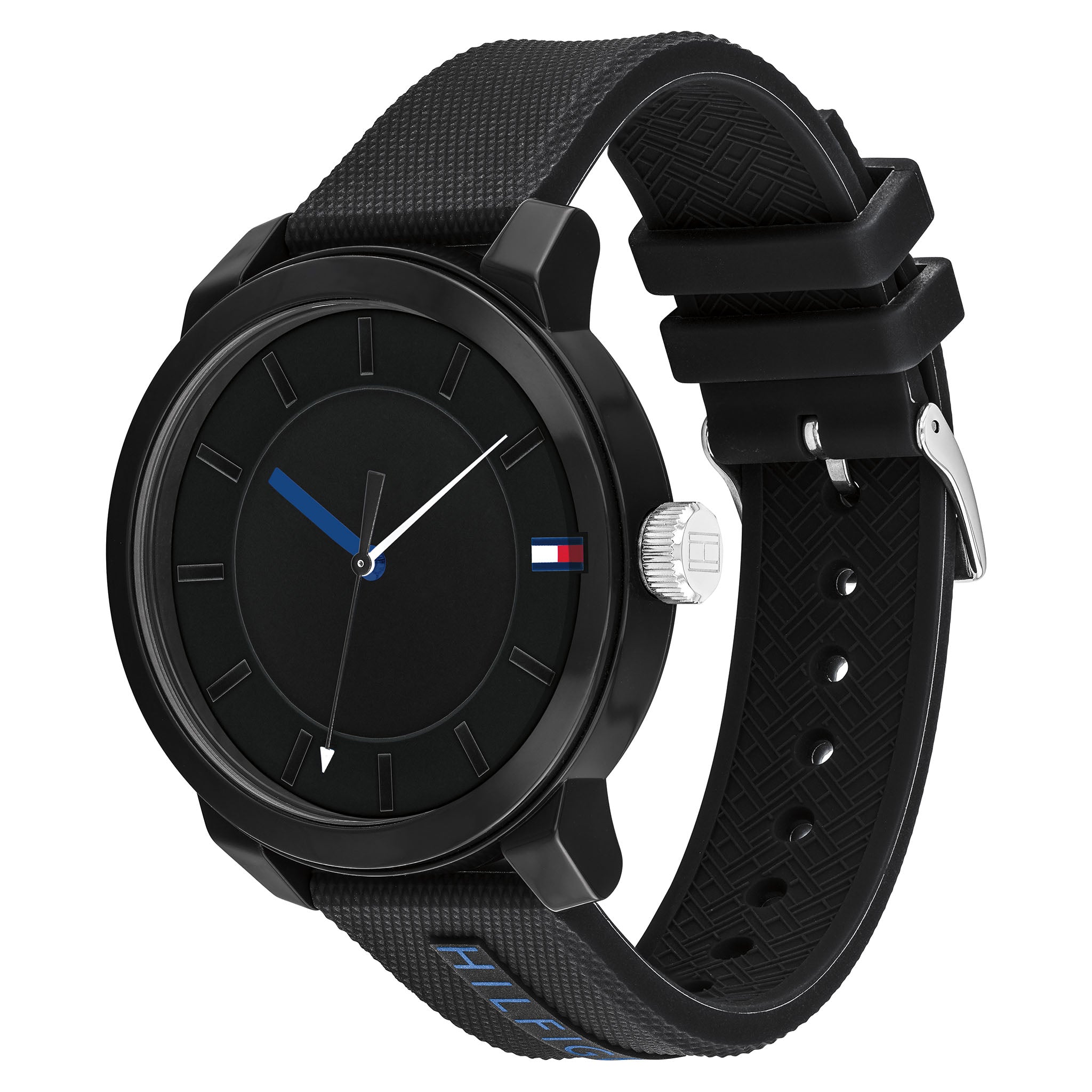 Tommy Hilfiger Black Silicone Men's Watch - 1791744