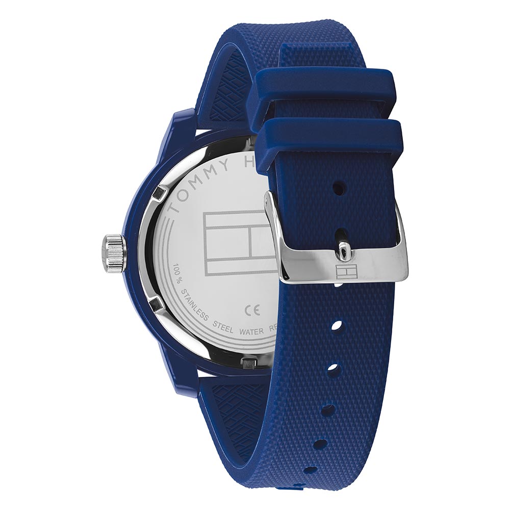 Tommy Hilfiger Denim Blue Silicone Men's Watch - 1791745