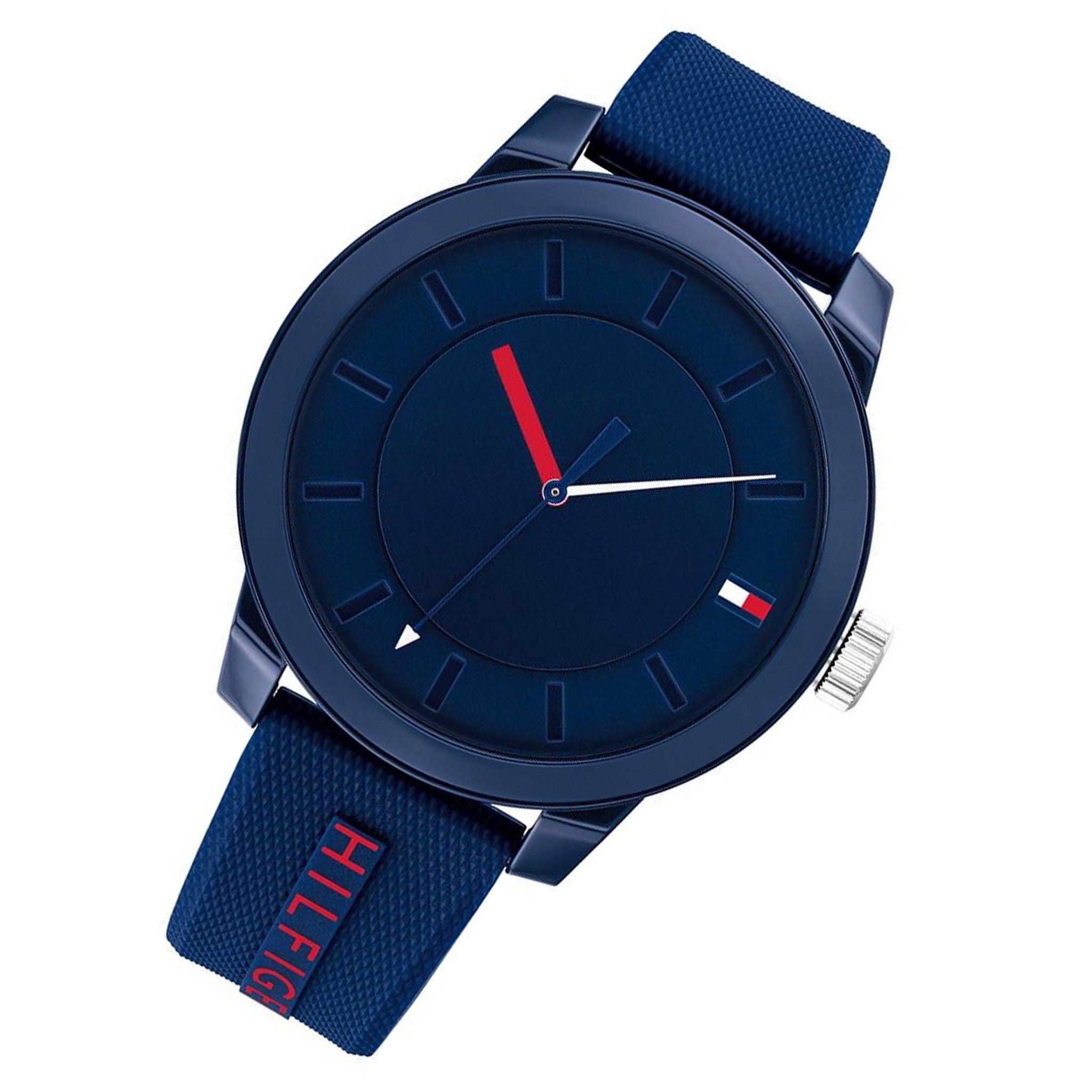 Tommy Hilfiger Denim Blue Silicone Men's Watch - 1791745