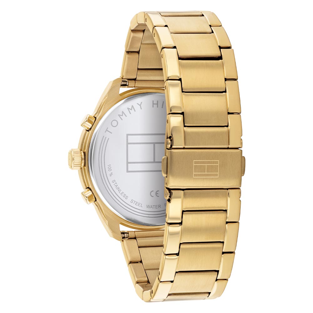 Tommy Hilfiger Gold Steel Men's Multi-function Watch - 1791783